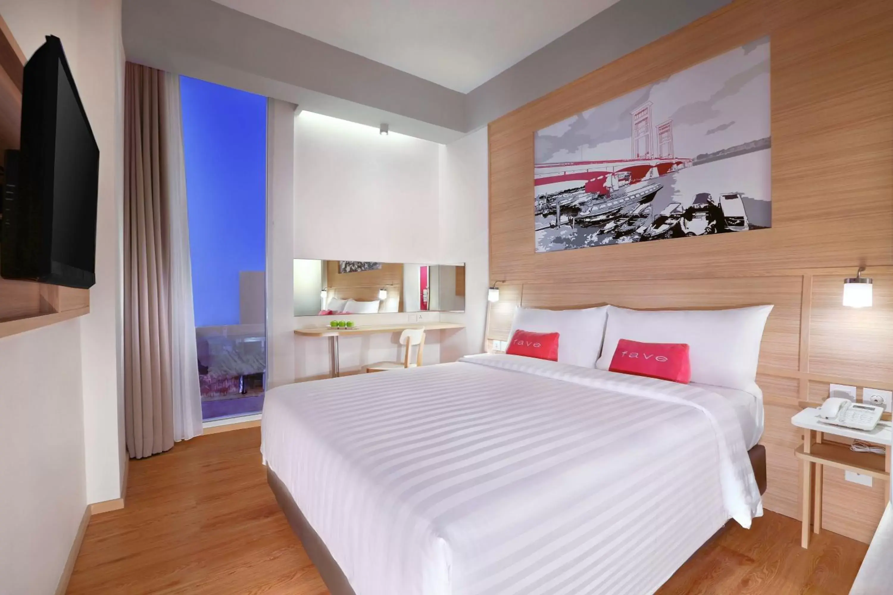 Bed in favehotel Palembang