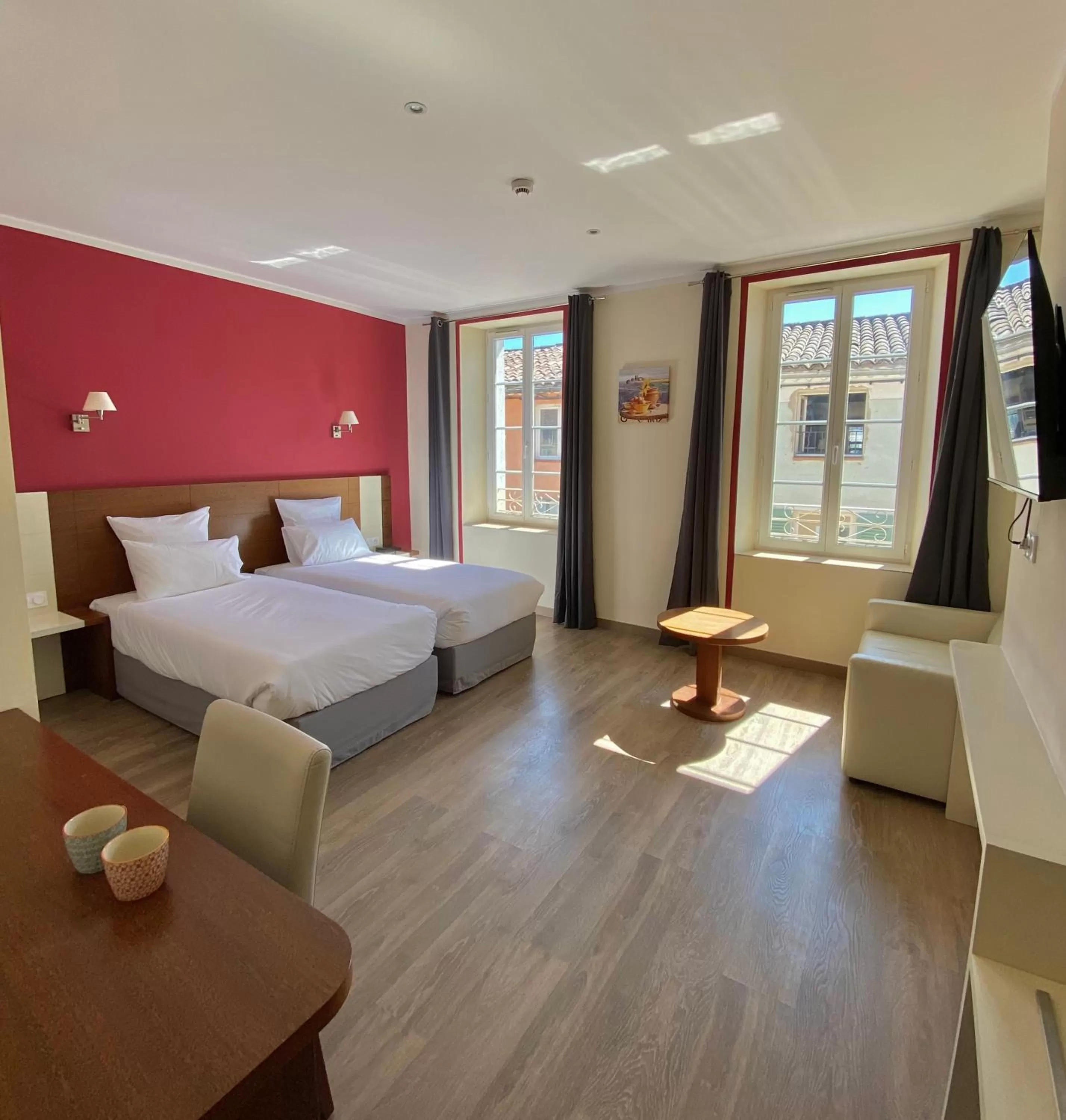 Bed in Hôtel La Falaise