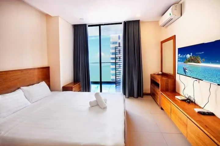 Bed in Holi Beach Hotel & Apartments