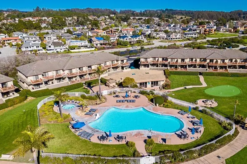 Pool view, Bird's-eye View in Seascape Beach Resort