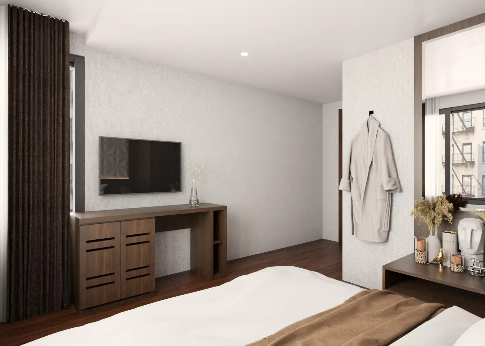 Communal lounge/ TV room, Bed in Hanoi Diamond King Hotel & Travel