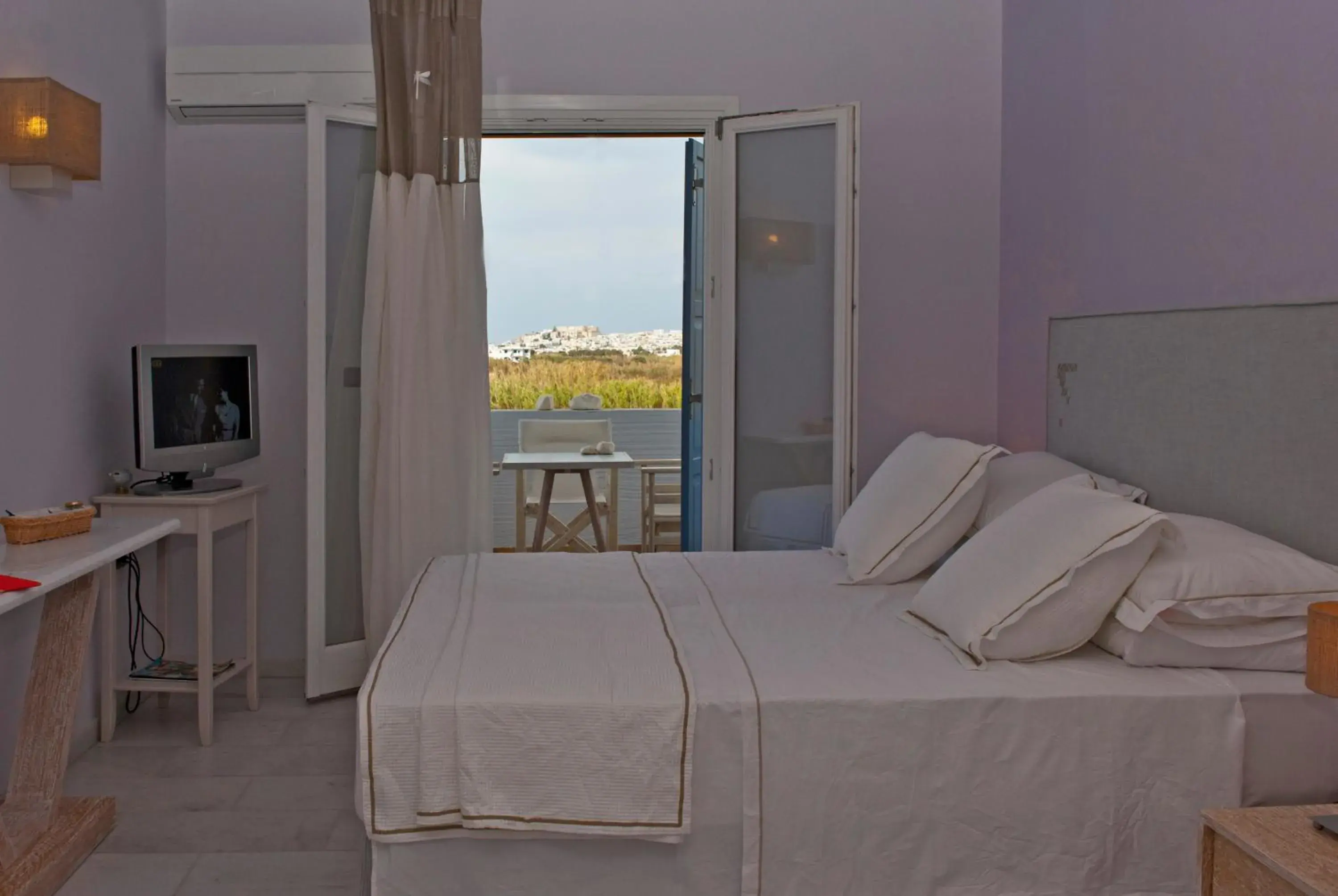 Bedroom, Bed in Ammos Naxos Exclusive Apartment