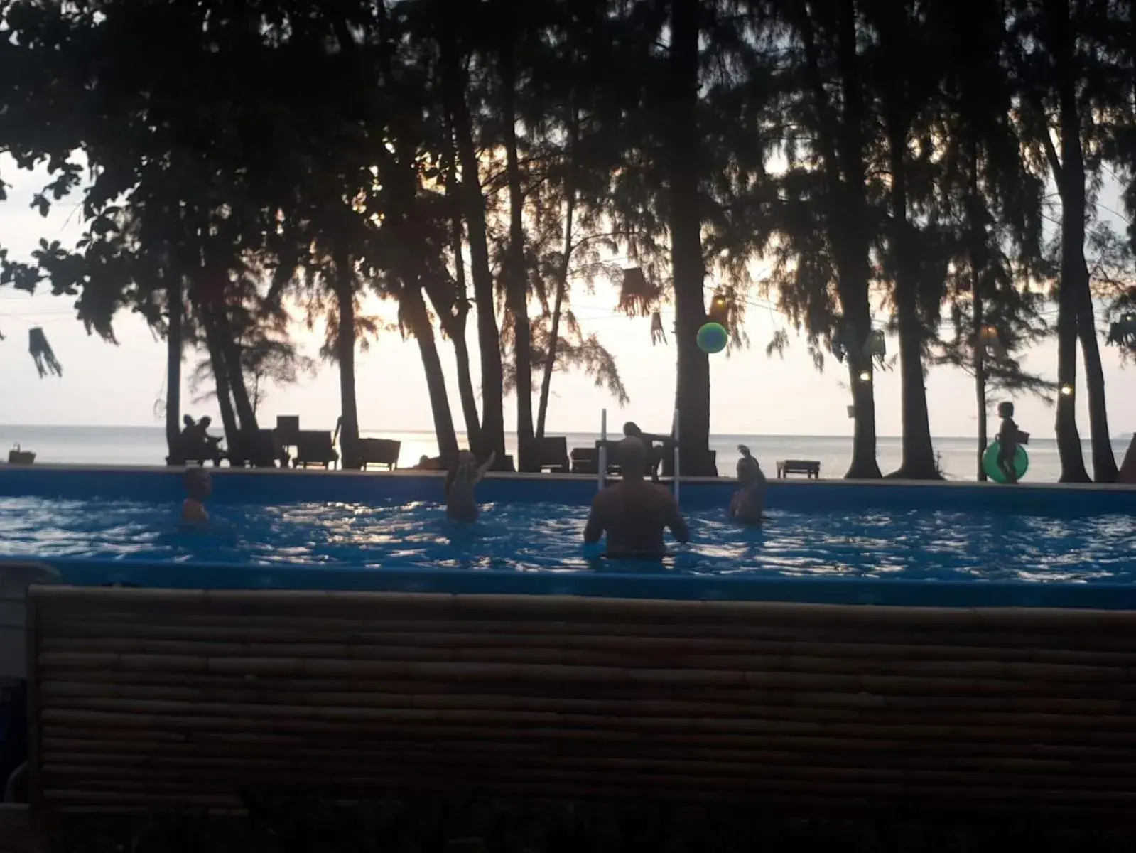 People, Swimming Pool in Eco Lanta Hideaway Beach Resort