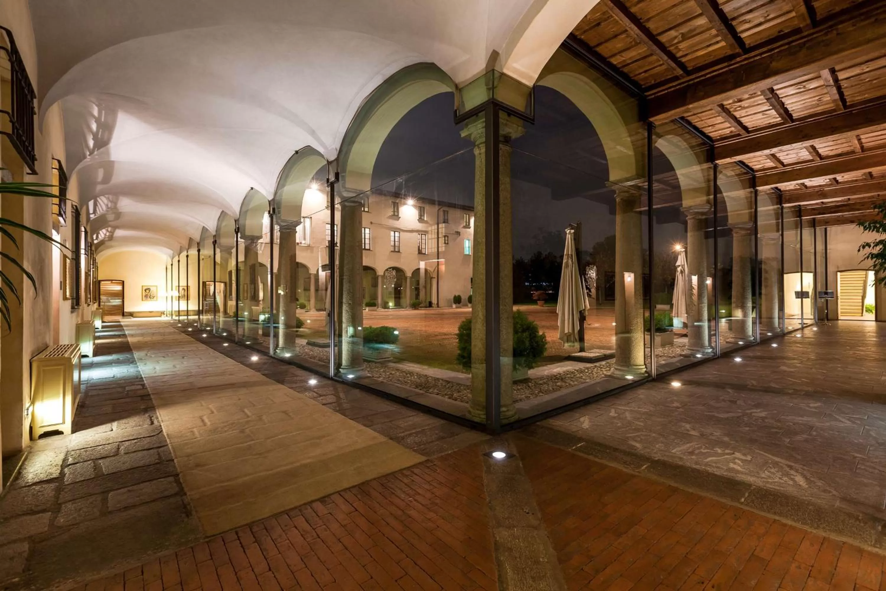 Inner courtyard view in Grand Hotel Villa Torretta, Curio Collection by Hilton