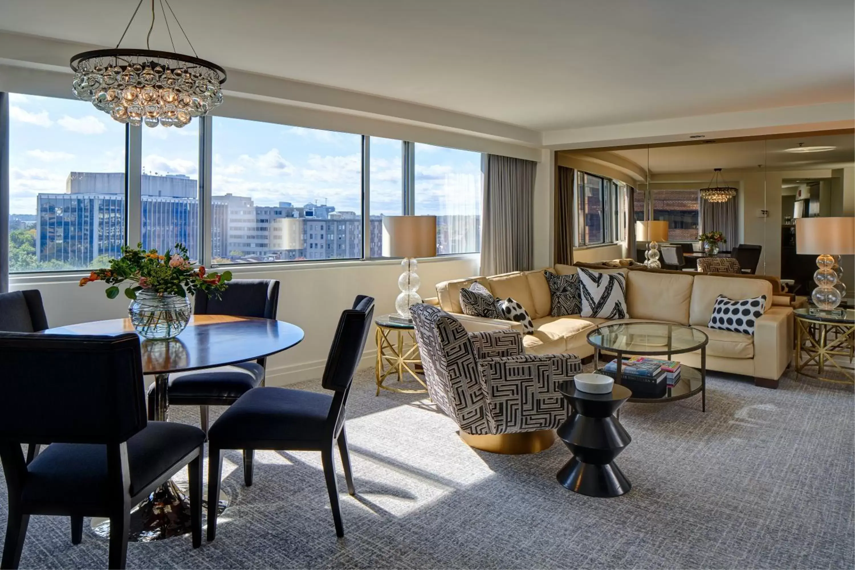 Living room in The Dupont Circle Hotel