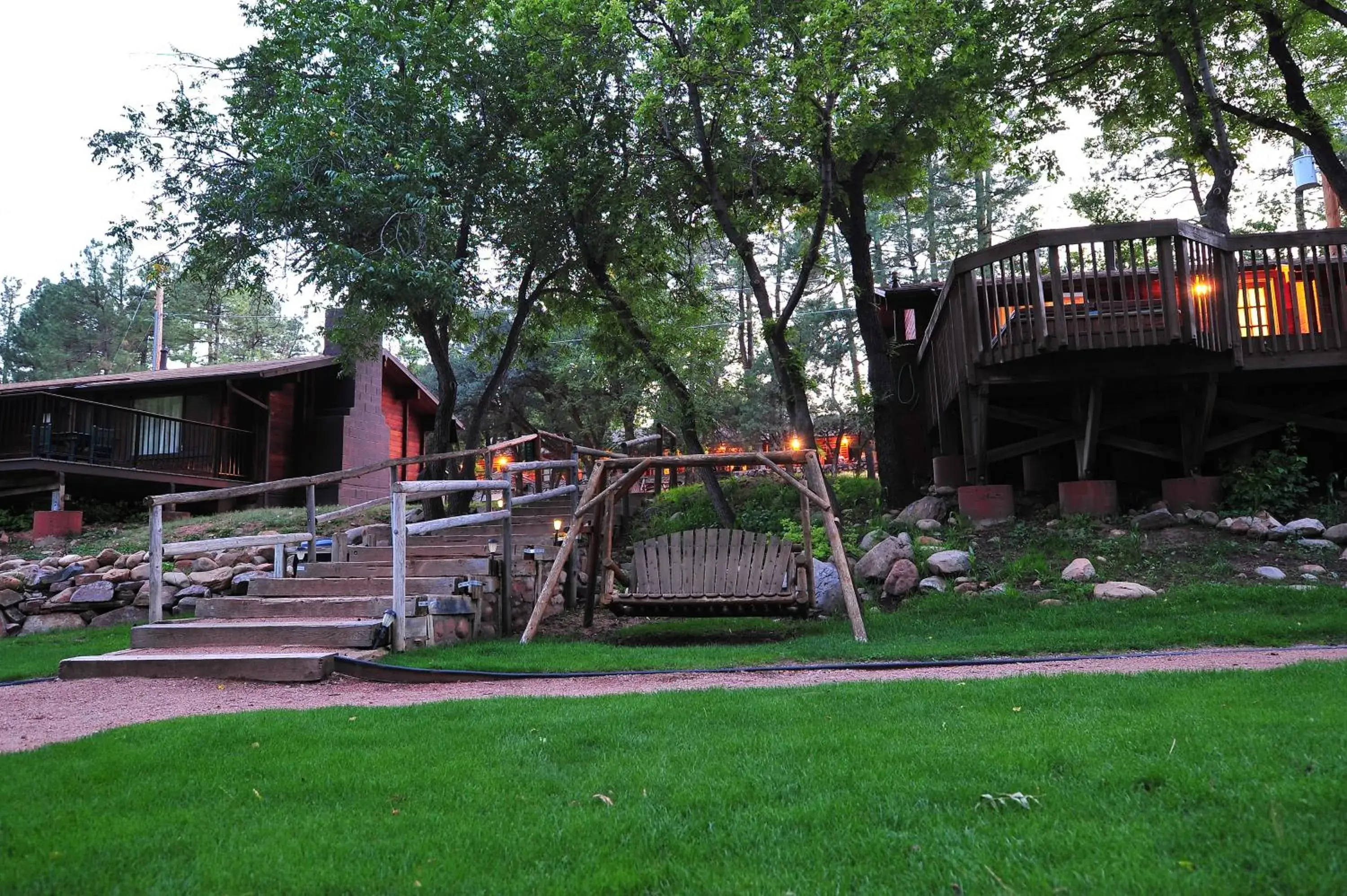 Property building, Garden in Kohl's Ranch Lodge