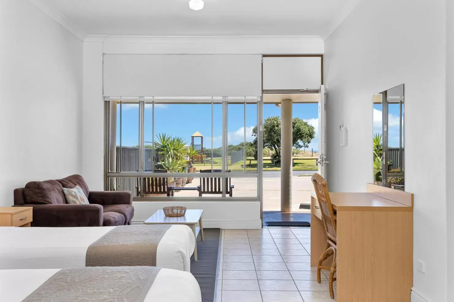 View (from property/room), Seating Area in Coast Motel and Apartments