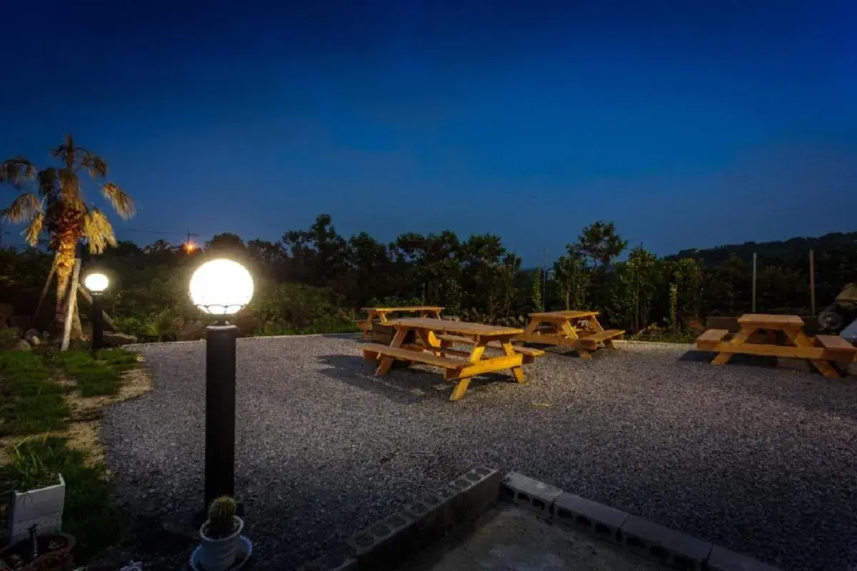 BBQ facilities in Jeju Wayo Pension