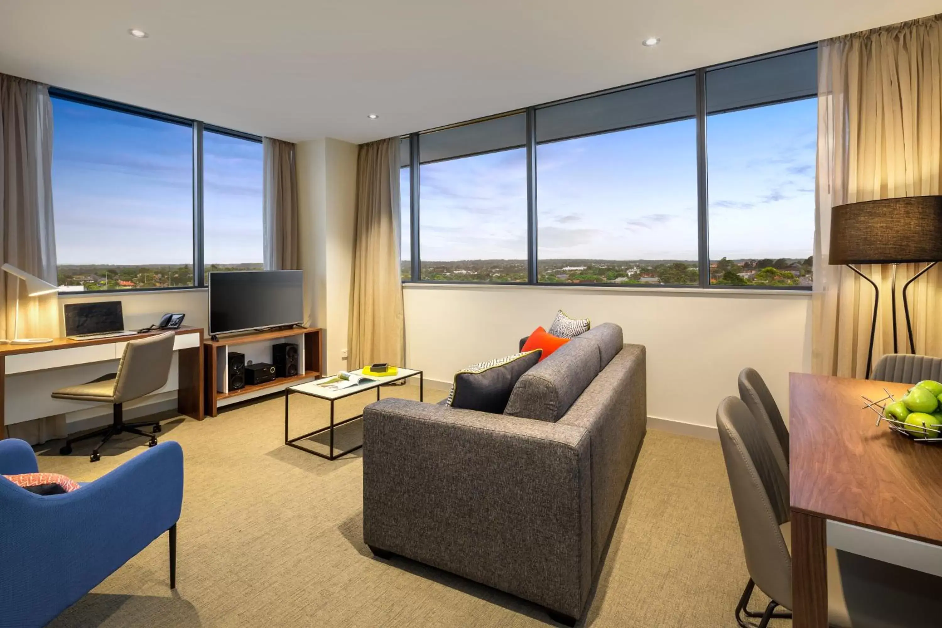 Living room, Seating Area in Quest Chatswood