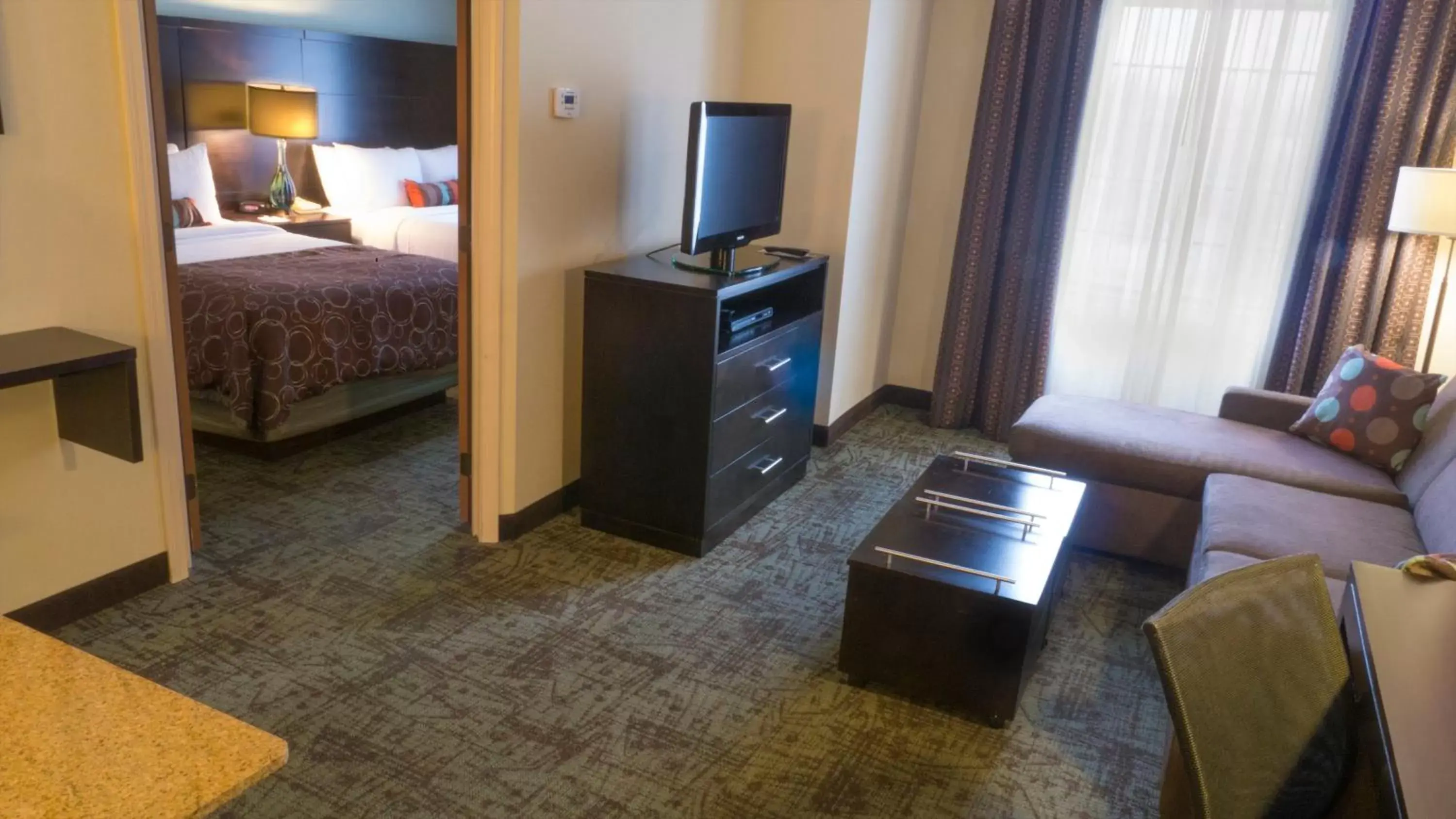 Photo of the whole room, TV/Entertainment Center in Staybridge Suites Columbus-Dublin, an IHG Hotel