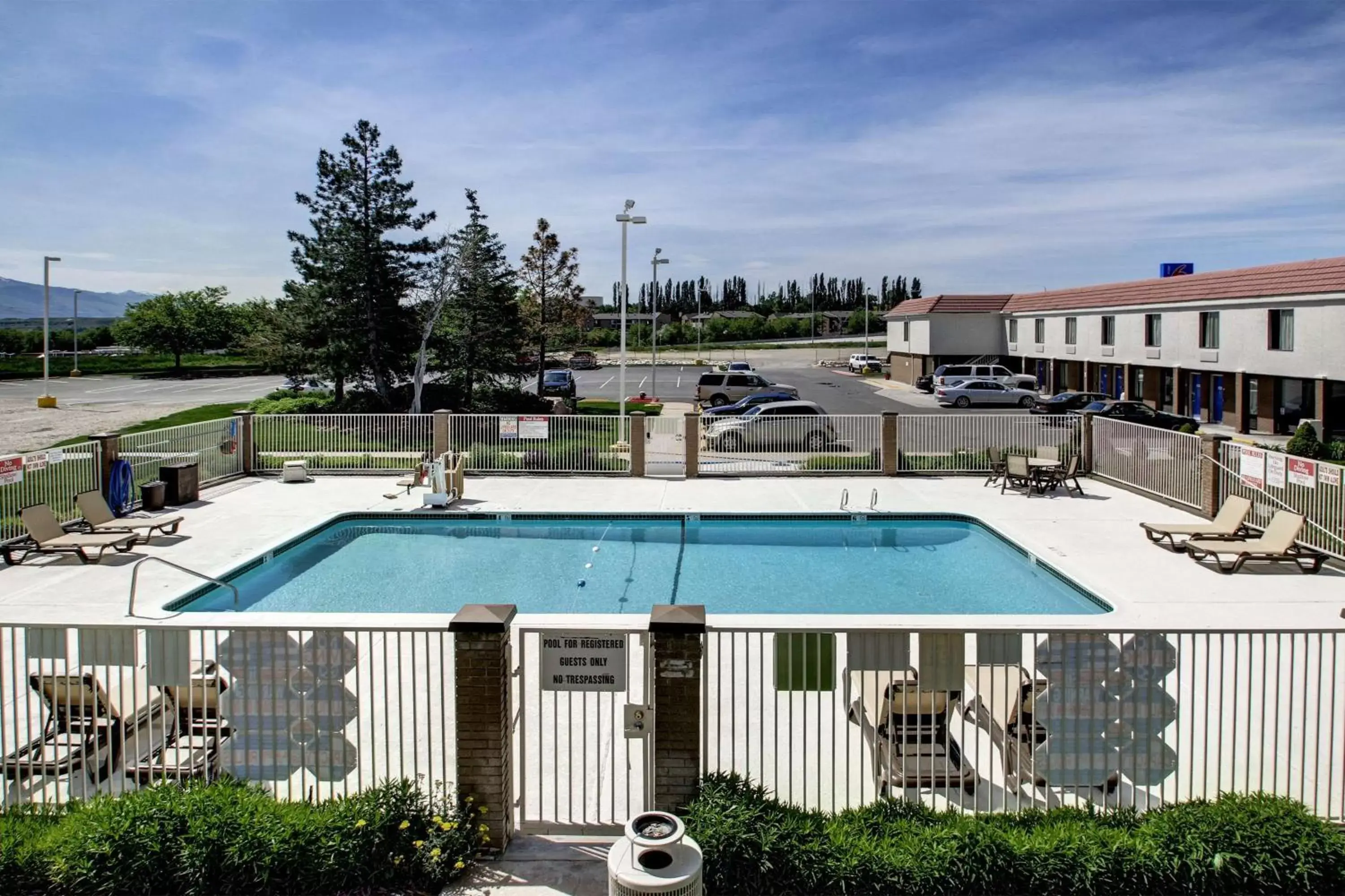 Day, Pool View in Motel 6-Ogden, UT - Riverdale