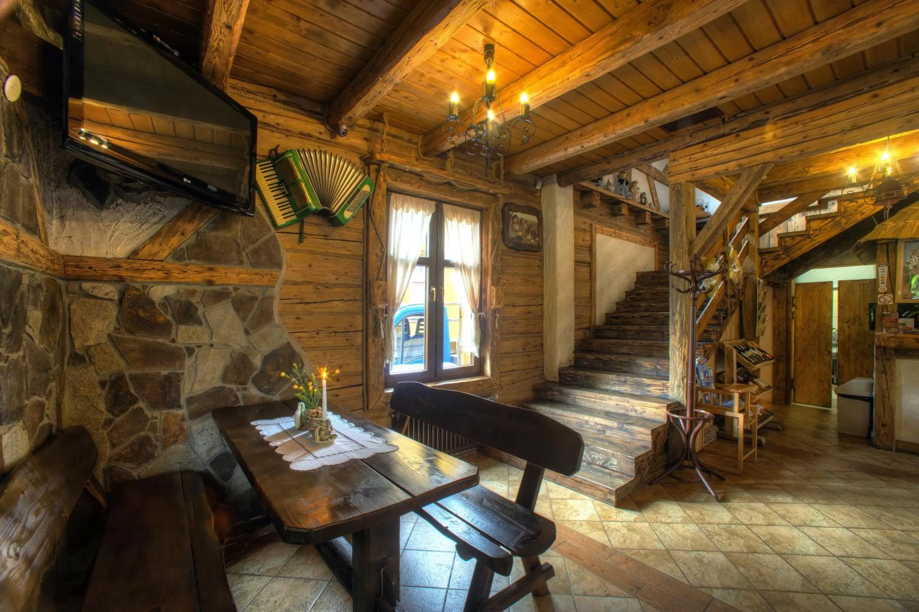Dining area in Dworek Sanocki