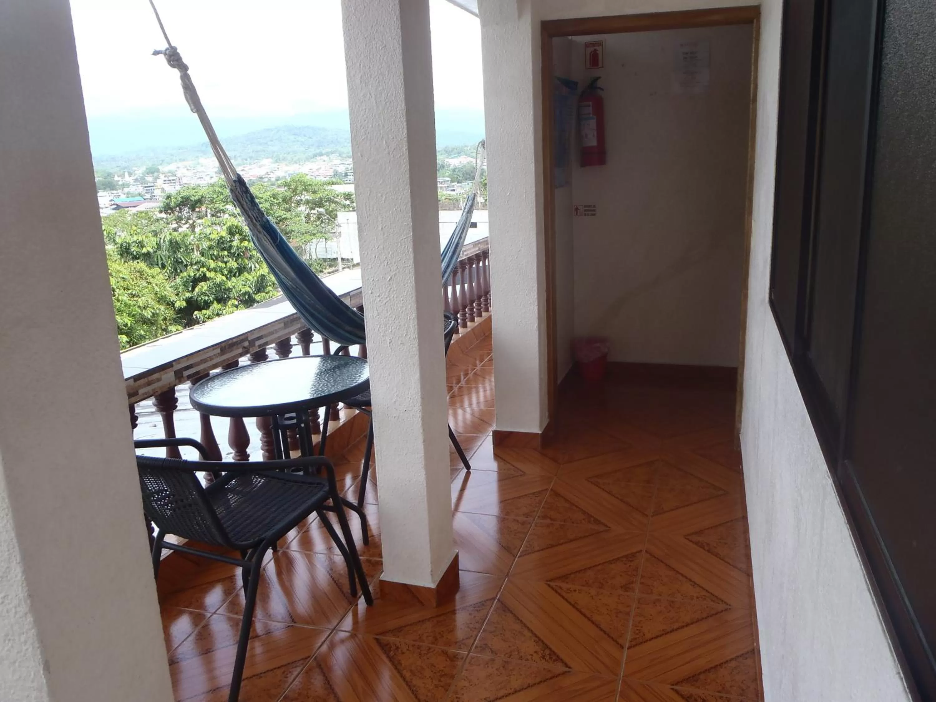 Balcony/Terrace in Hostal Limoncocha