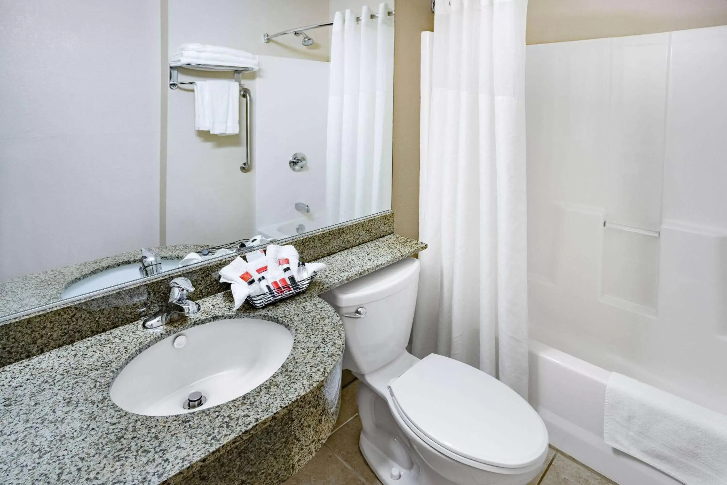 TV and multimedia, Bathroom in Microtel Inn & Suites by Wyndham Johnstown