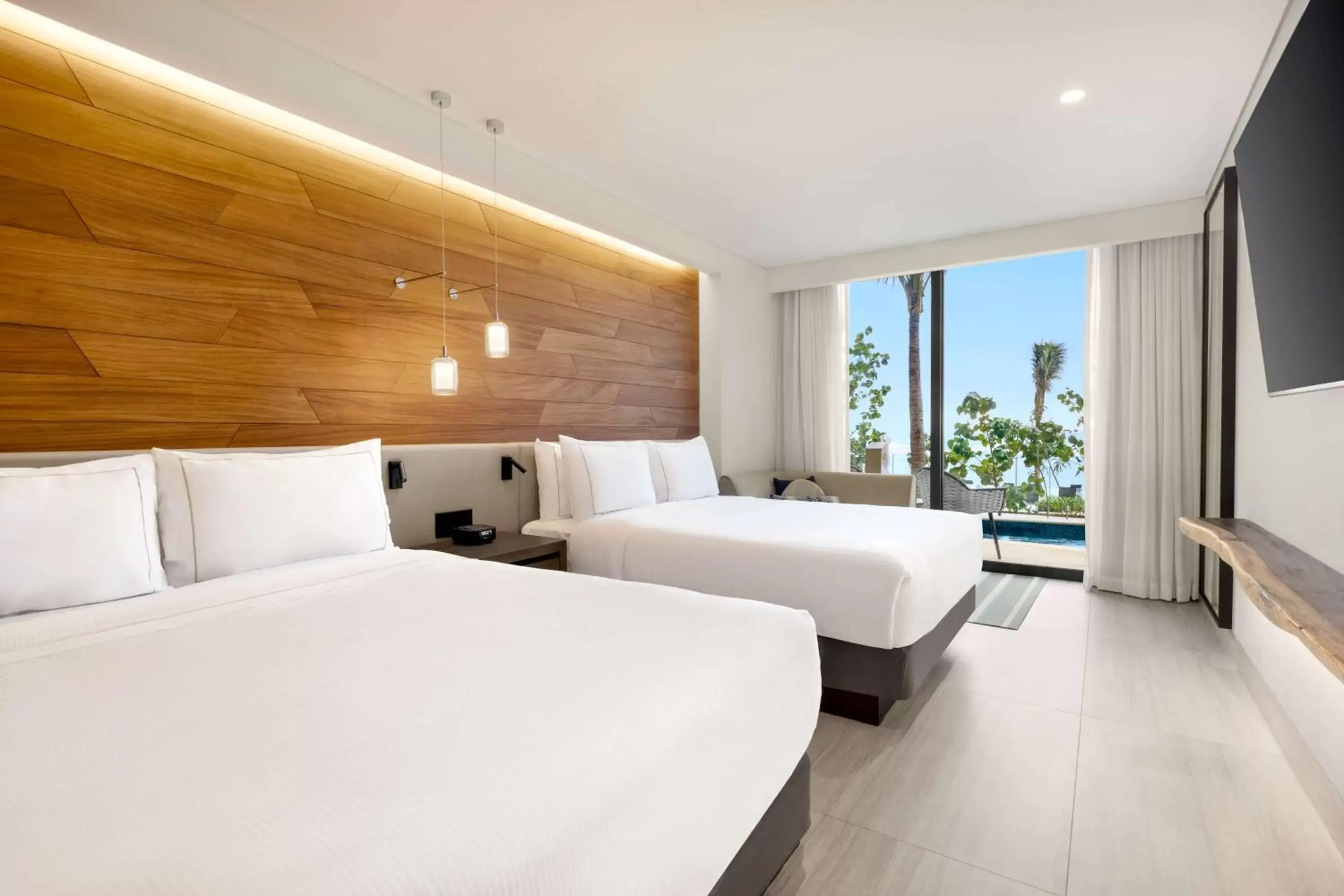 Bedroom in Hilton Cancun, an All-Inclusive Resort