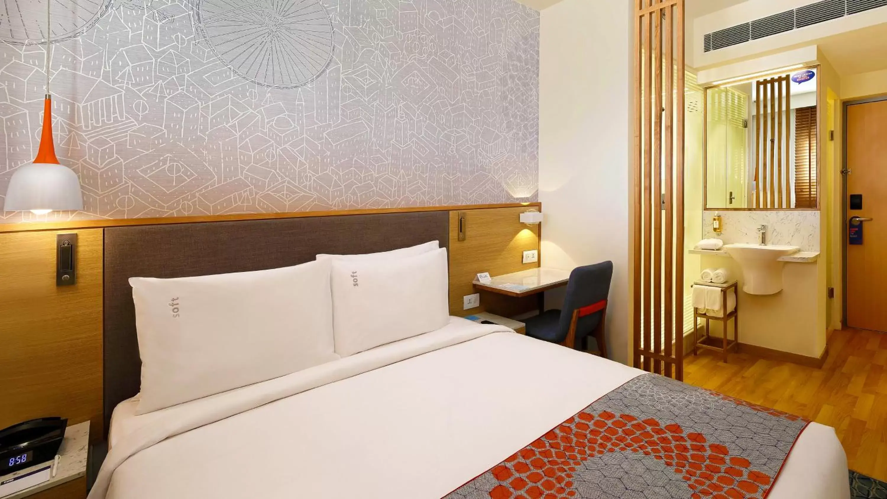Bed in Holiday Inn Express Hyderabad HITEC City, an IHG Hotel