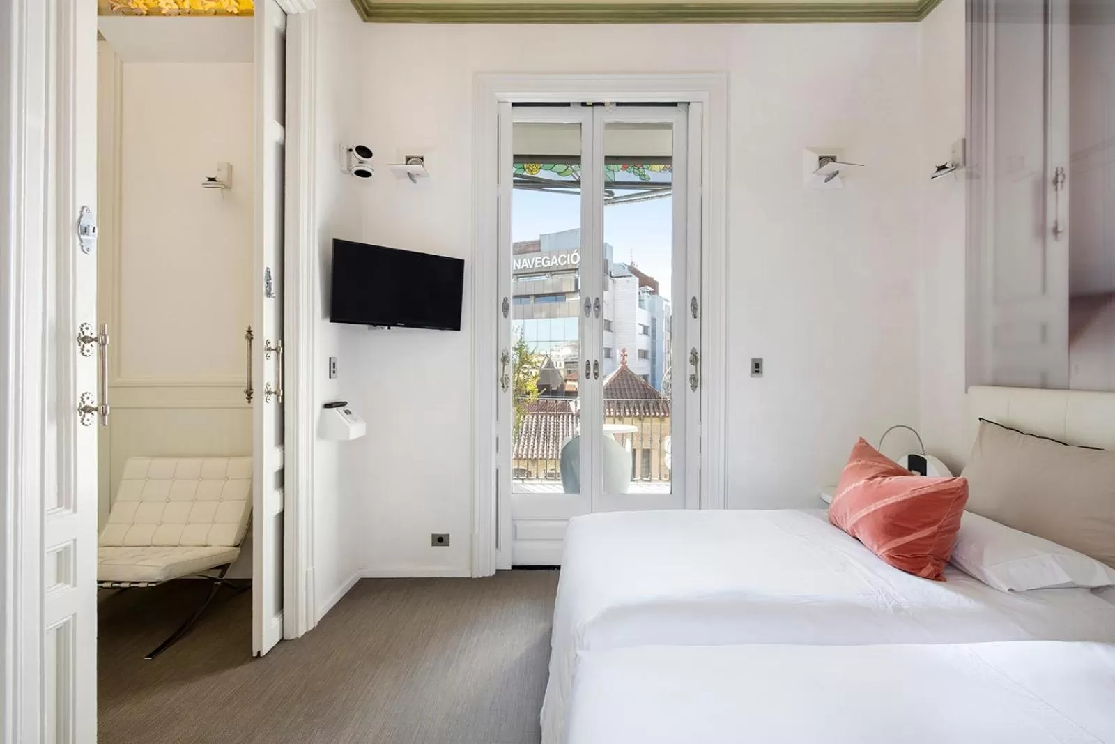 Bed in El Palauet Modernist Suites Barcelona