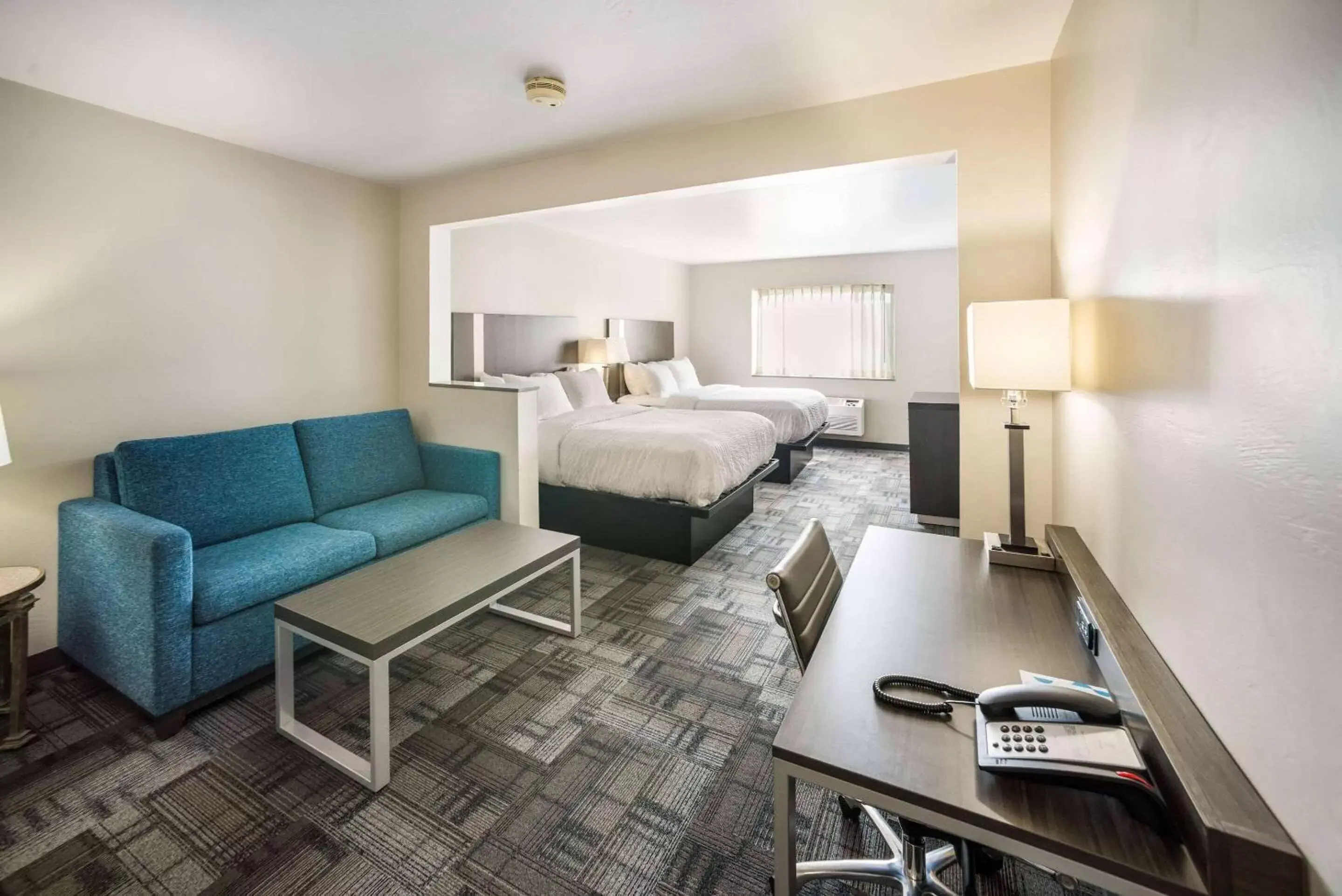 Studio Suite with Two Queen Beds - Non-Smoking in AmericInn by Wyndham Green Bay Near Stadium