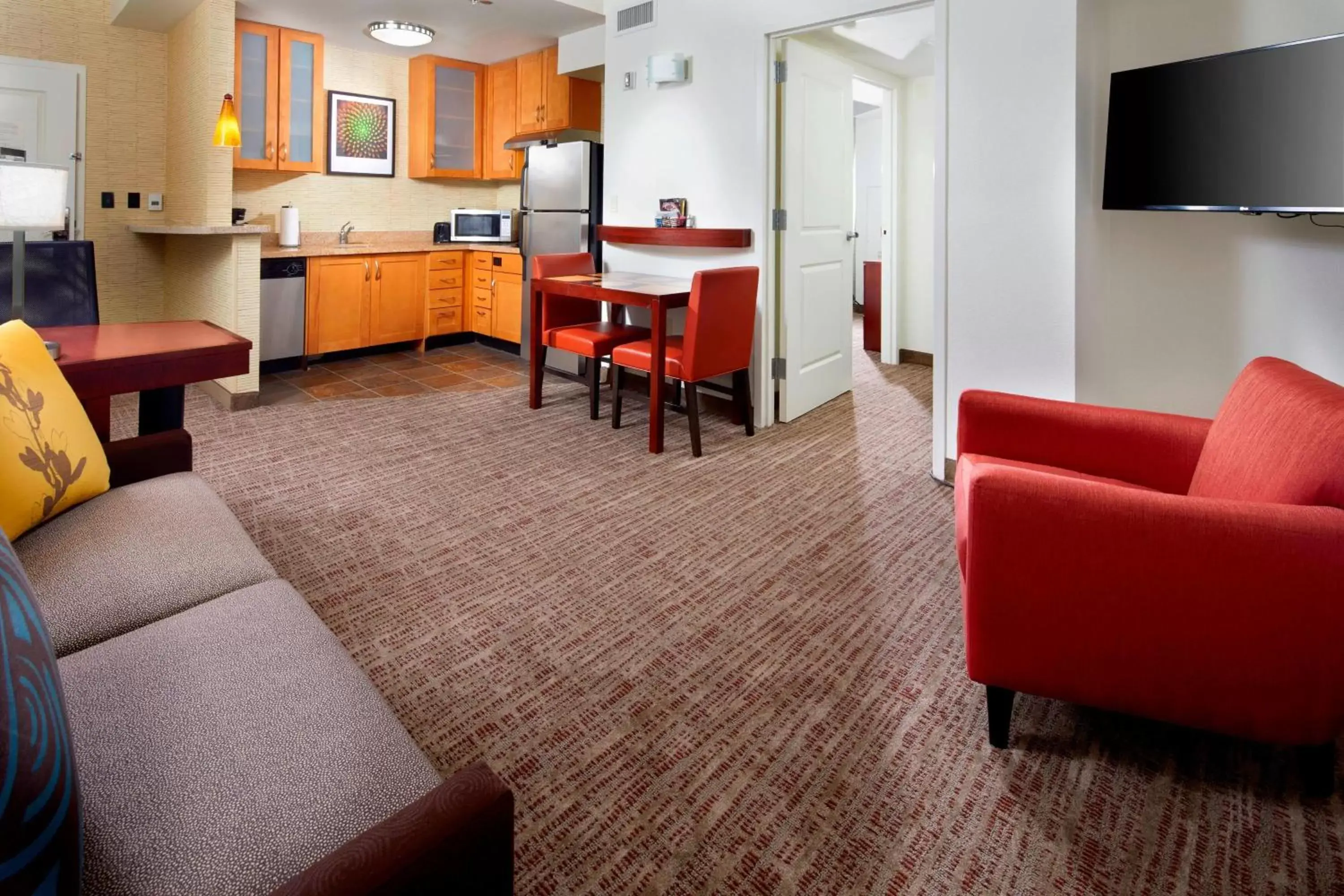 Bedroom, Seating Area in Residence Inn by Marriott San Antonio Six Flags at The RIM