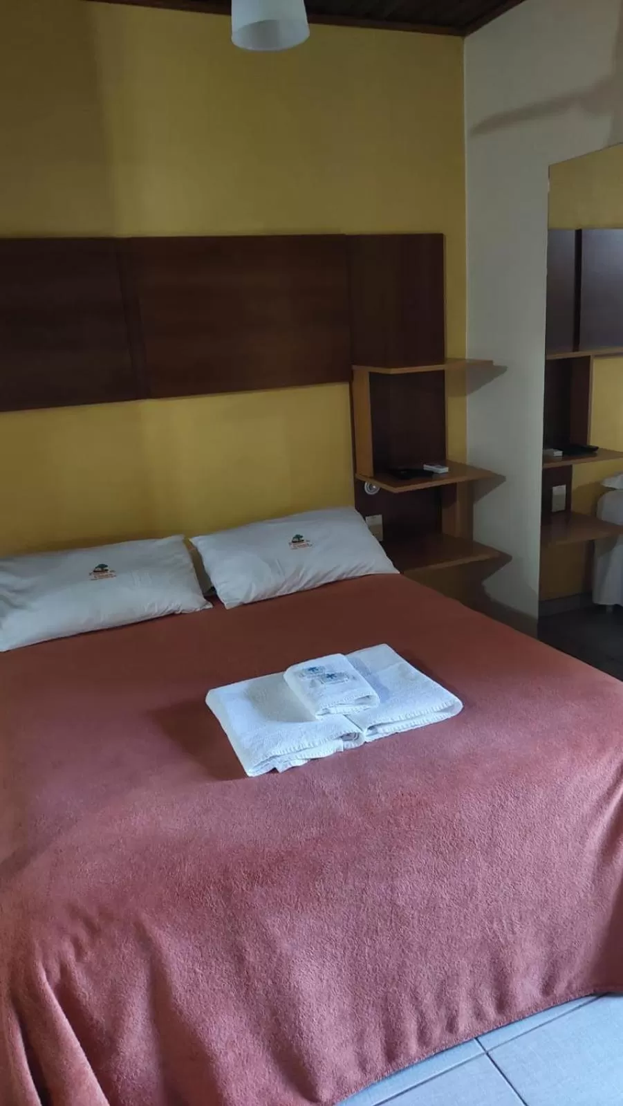 Bed in Pousada da Chacara