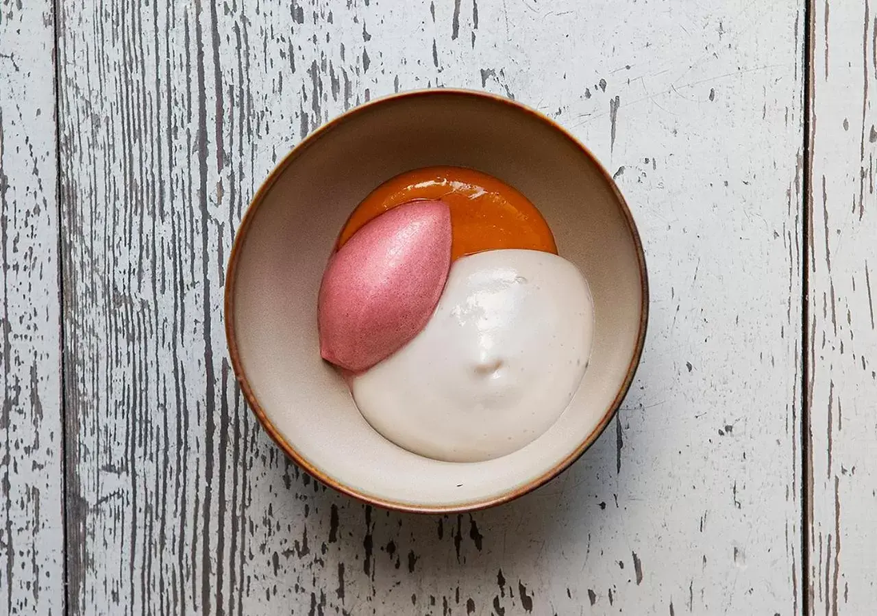 Food close-up in Michelberger Hotel Food close-up in Michelberger Hotel