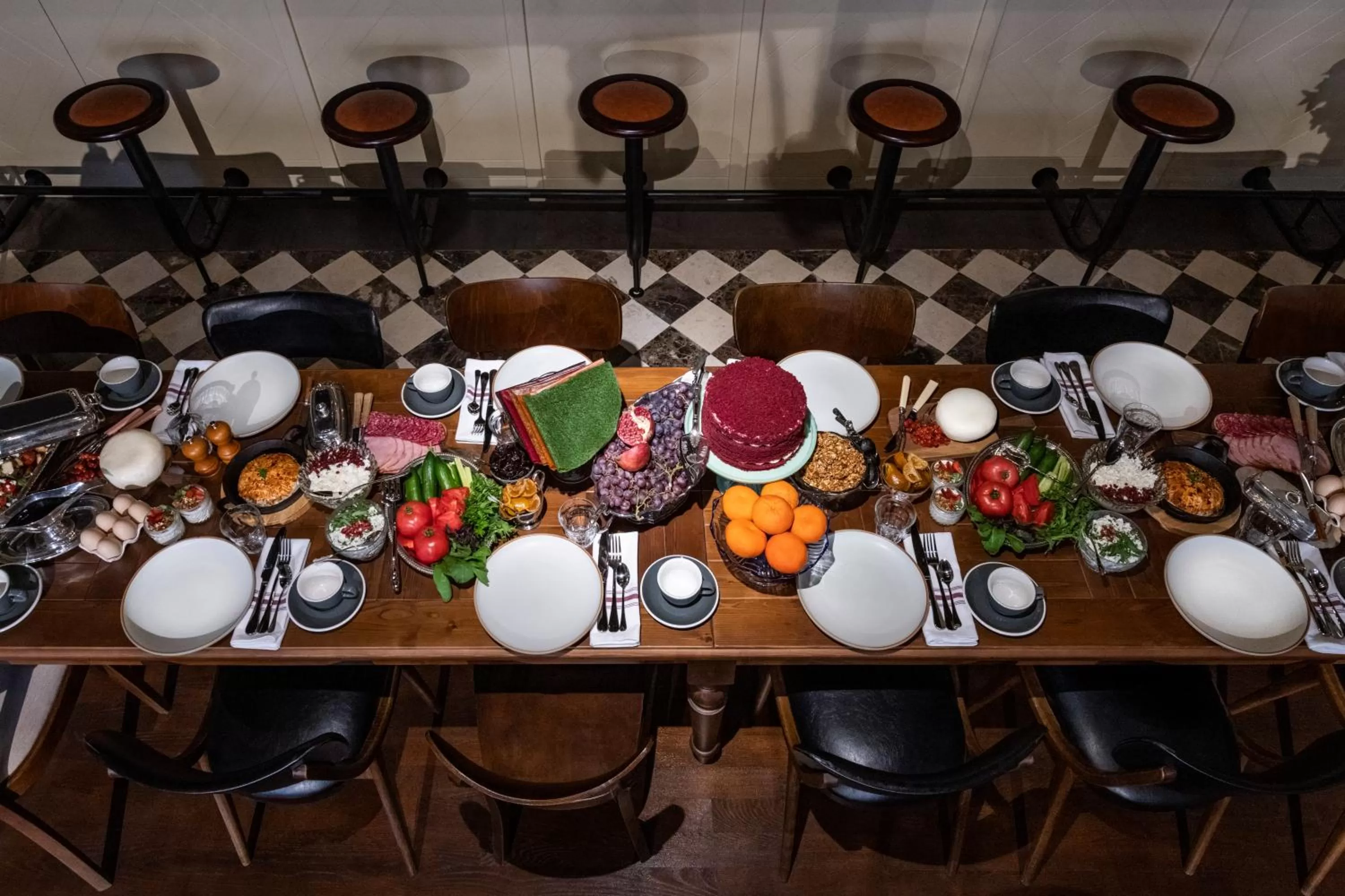 Buffet breakfast in Communal Hotel Plekhanovi