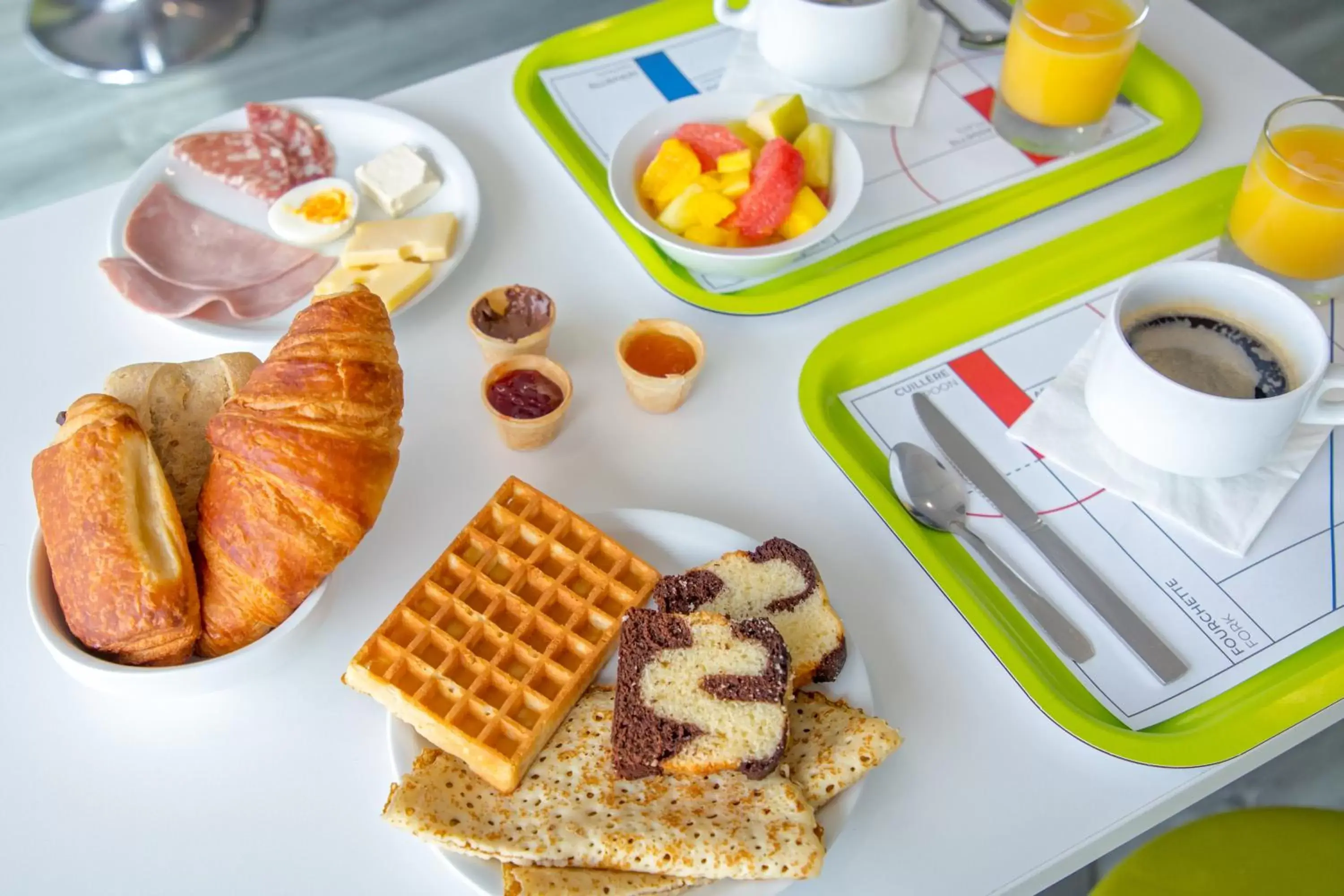 Continental breakfast in Ibis Budget Fréjus St Raphaël plages