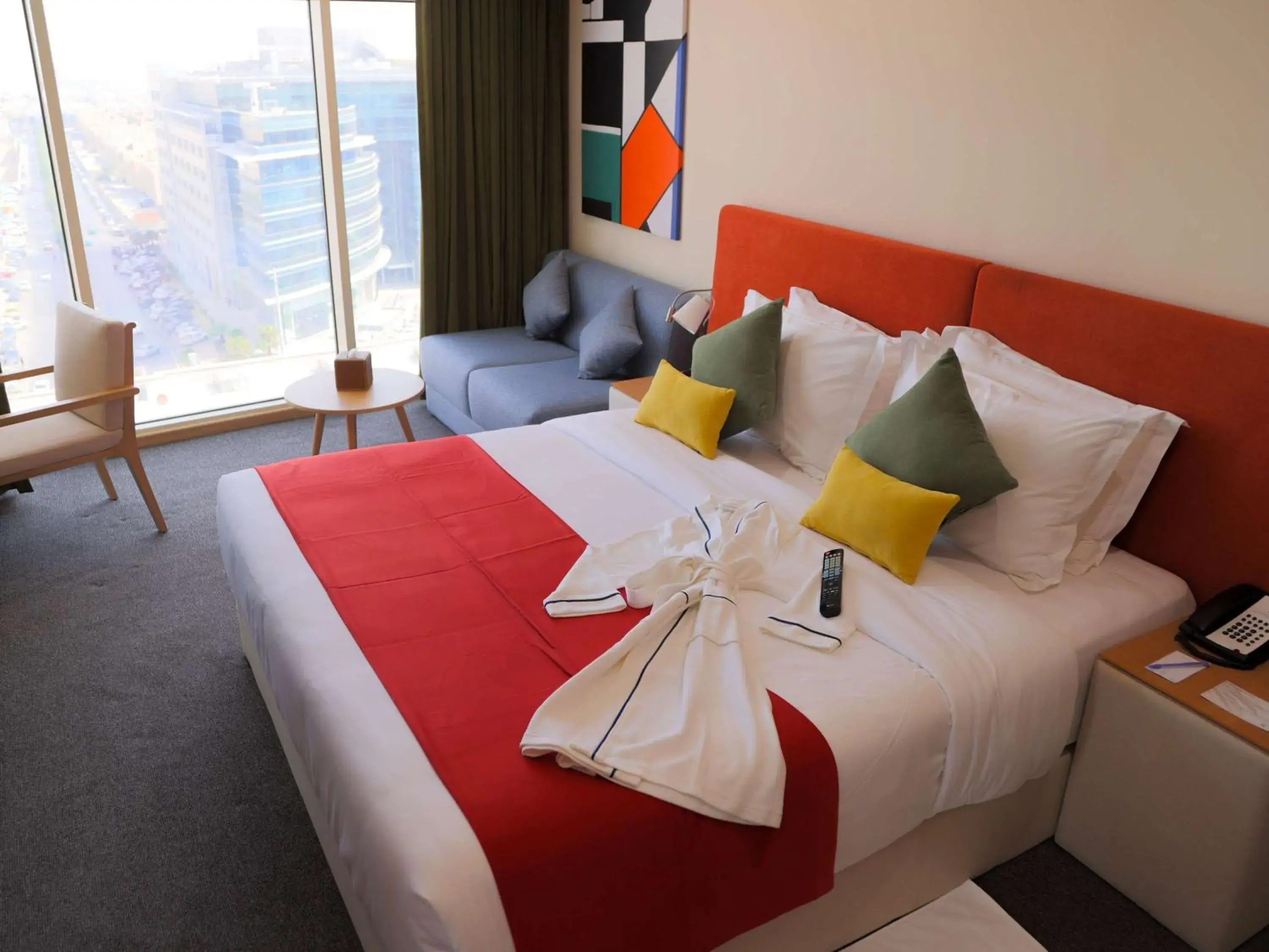 Bedroom, Bed in Novotel Suites Riyadh Dyar