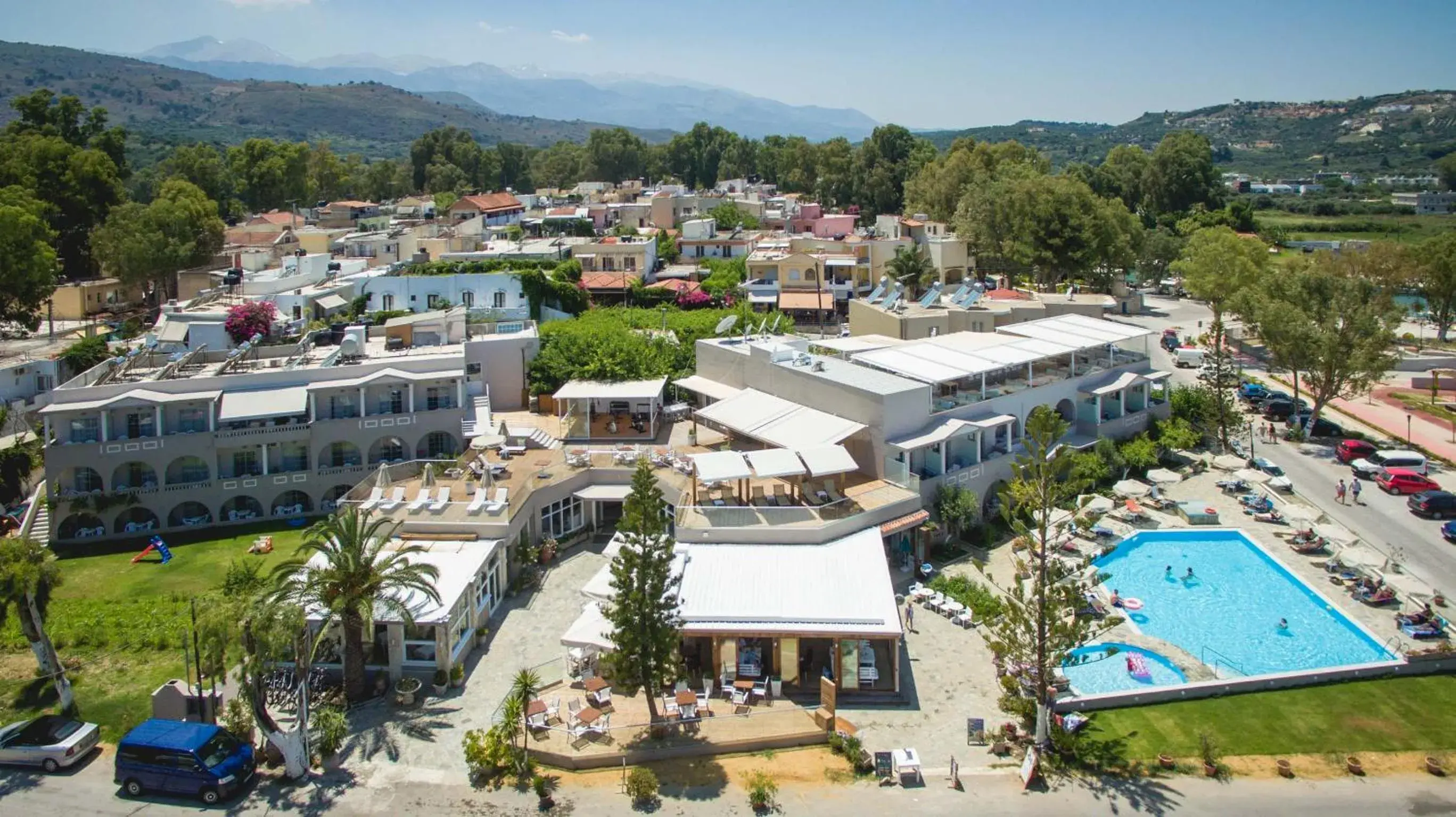 Bird's-eye View in Georgioupolis Beach Hotel