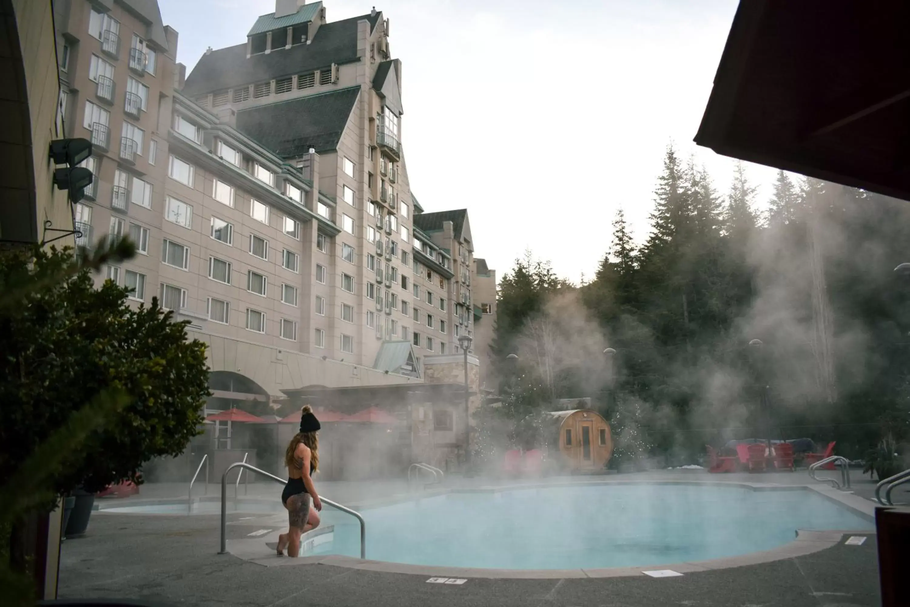 Swimming Pool in Fairmont Chateau Whistler