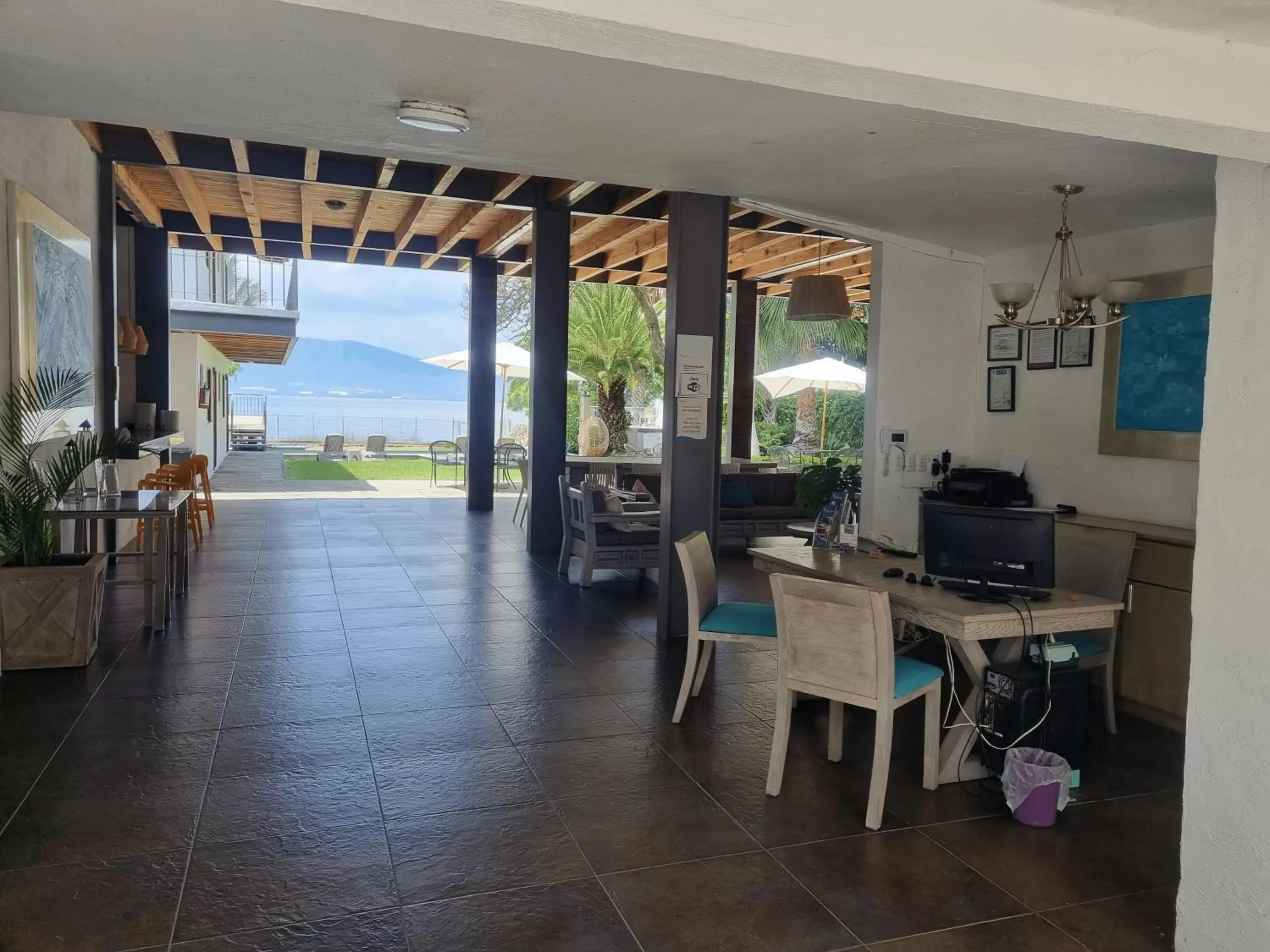 Lobby or reception in Hotel La Ribereña Lobby or reception in Hotel La Ribereña