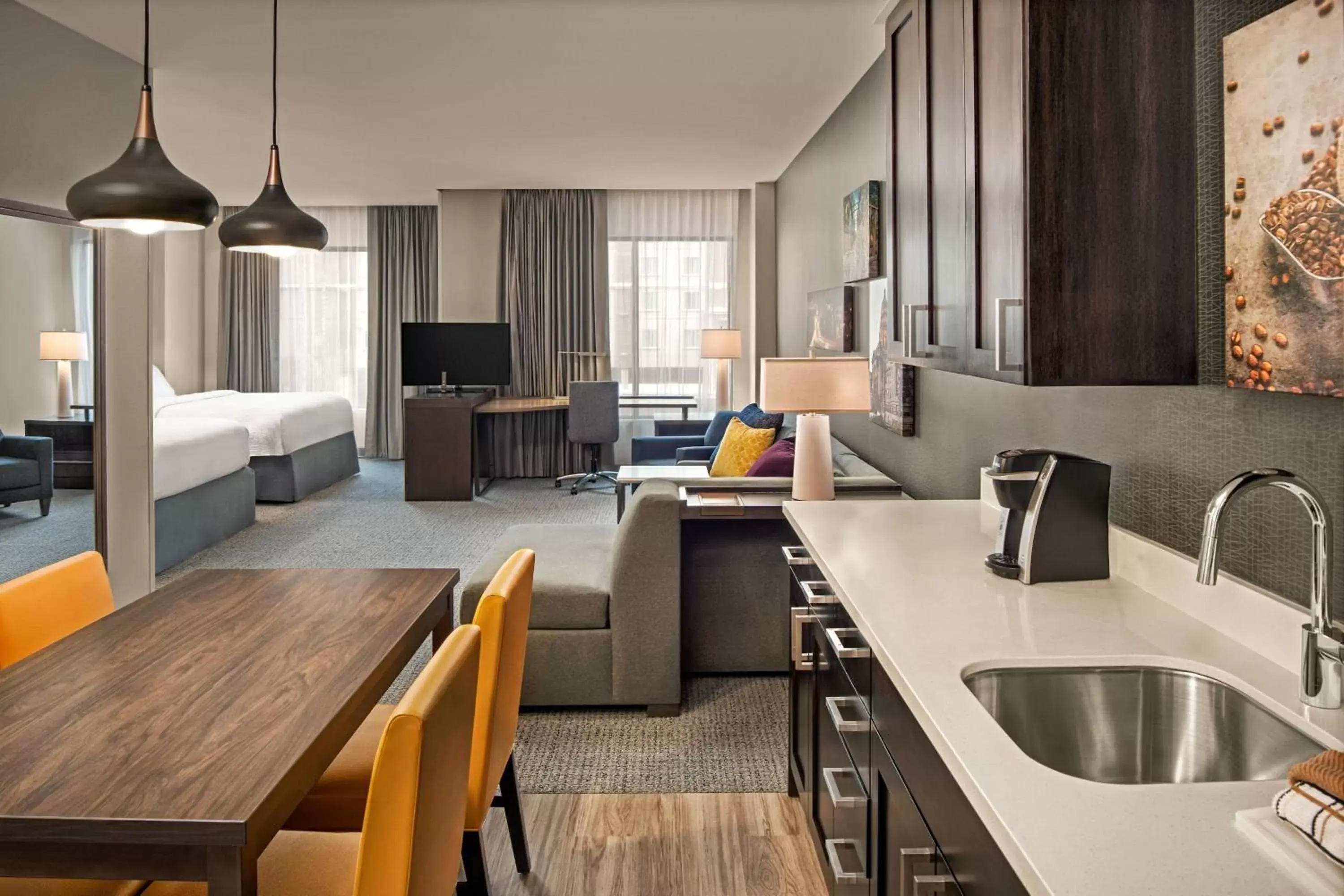 Photo of the whole room, Kitchen/Kitchenette in Residence Inn by Marriott Boise Downtown City Center