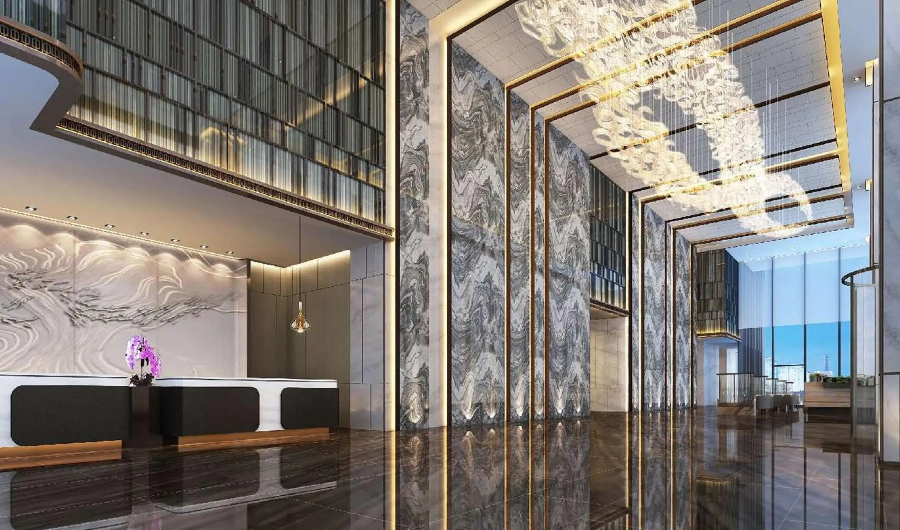 Lobby or reception in Doubletree By Hilton Suzhou Wujiang