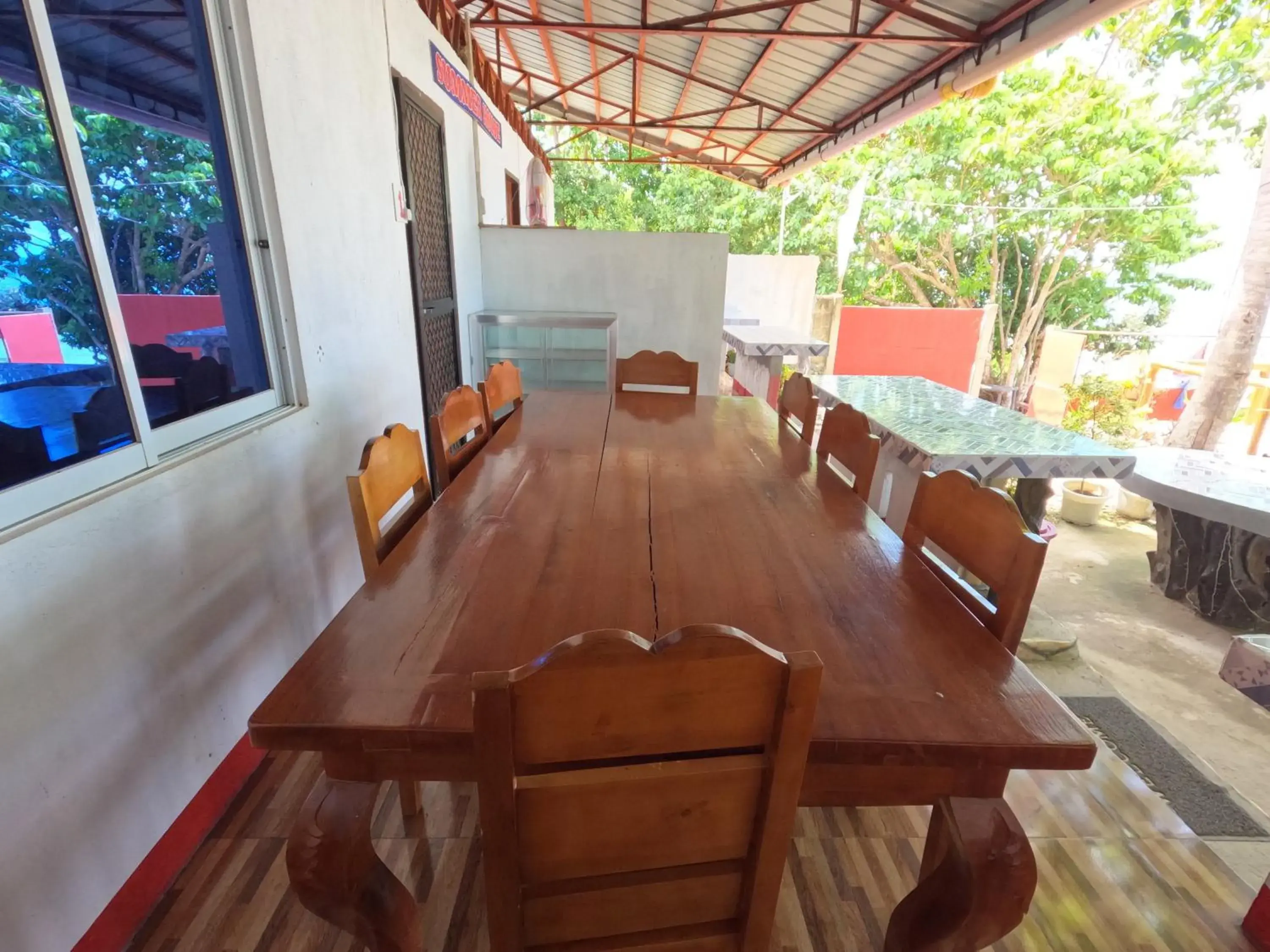 Dining area in Gratum Beach Resort