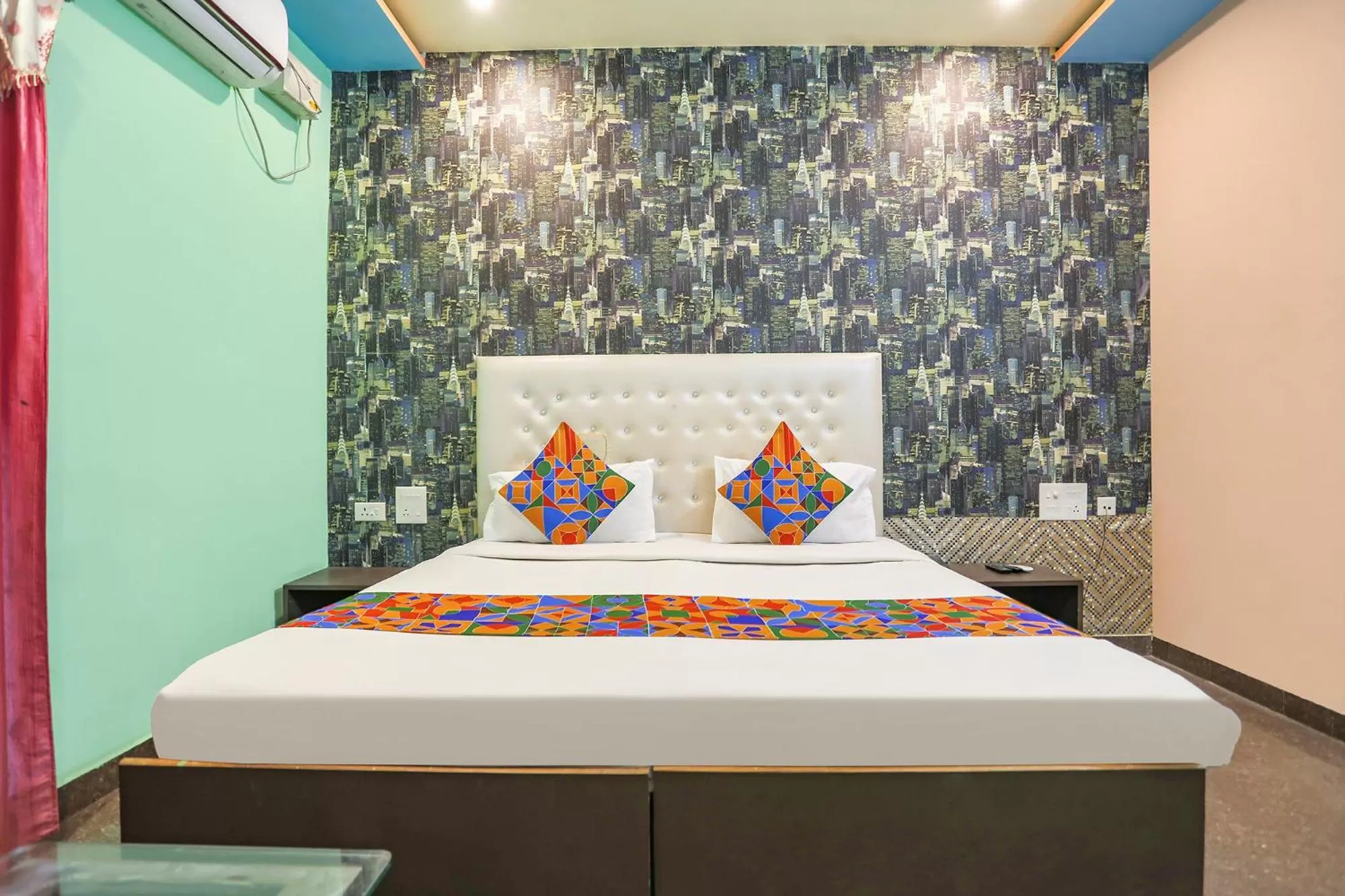 Bedroom, Bed in FabHotel Kriti Green - Hanuman Mandir, Lathia
