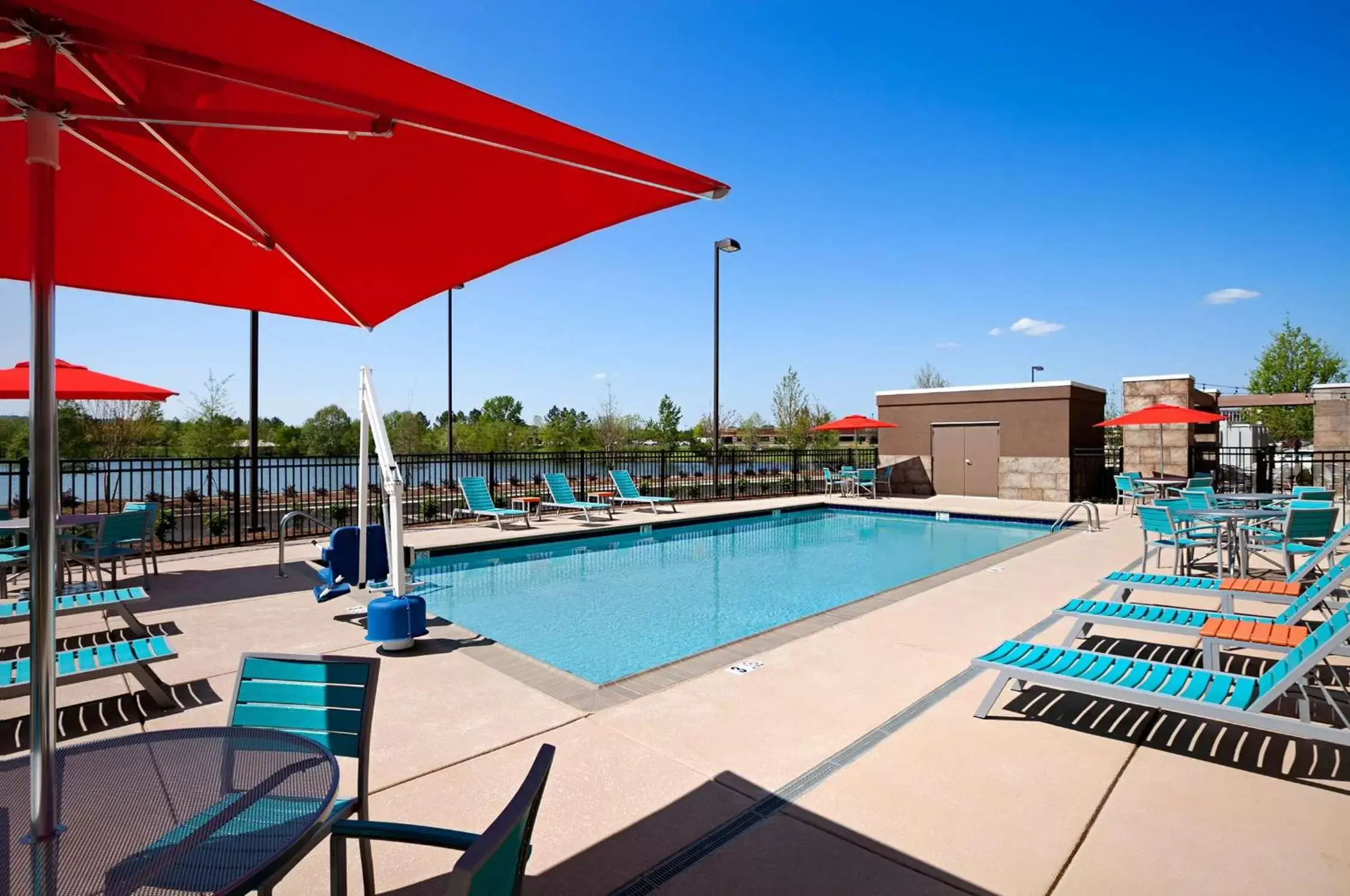 Pool view, Swimming Pool in Home2 Suites by Hilton Huntsville - Research Park Area