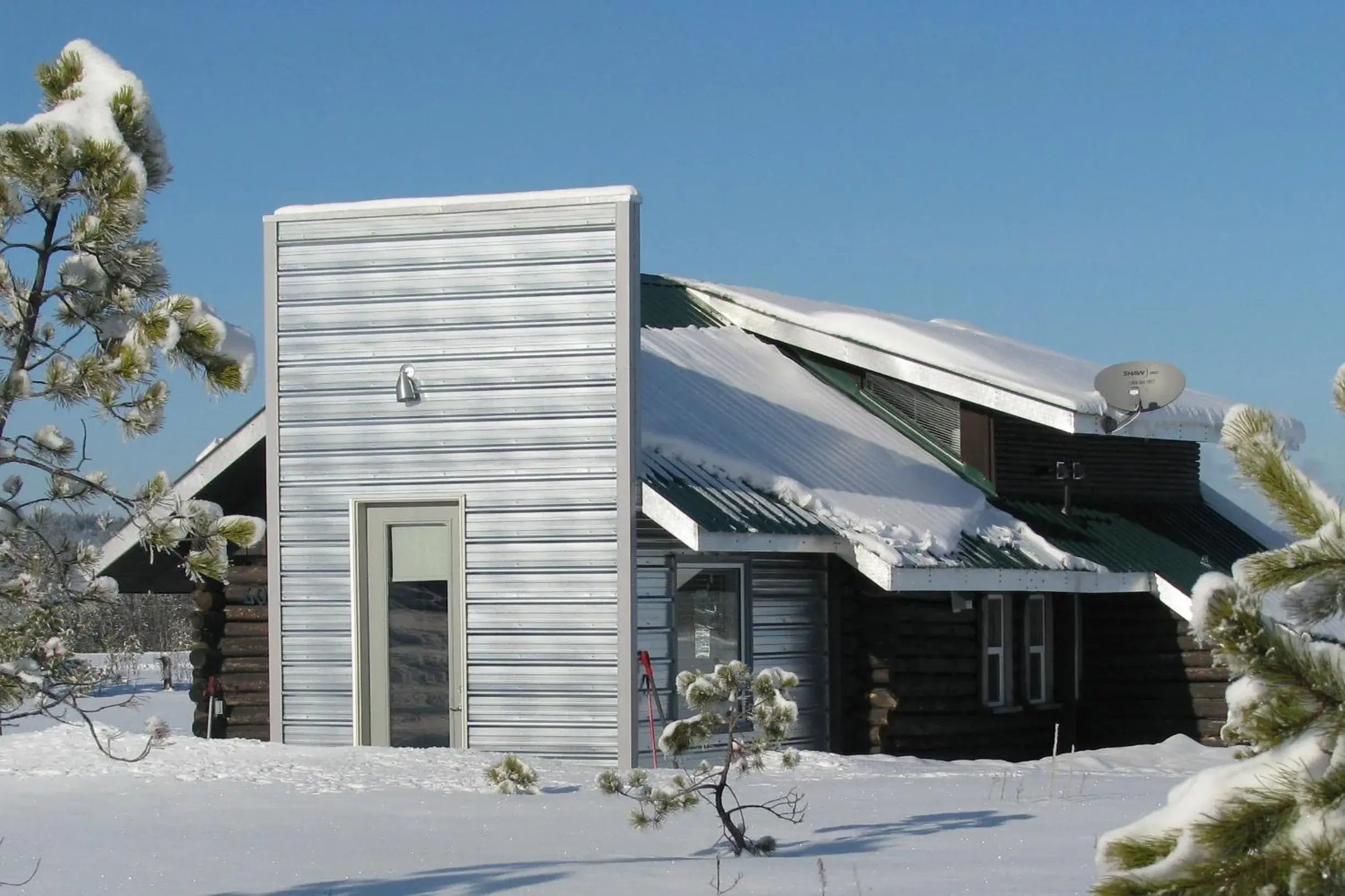 Facade/entrance, Winter in Woodhouse Cottages And Ranch