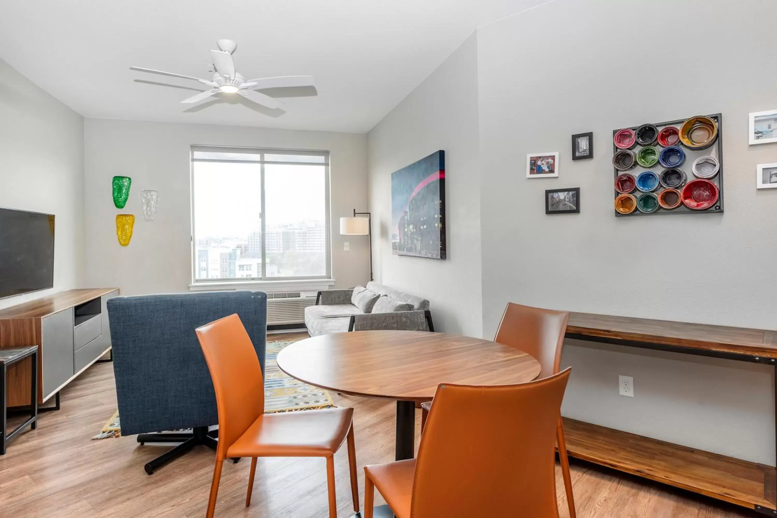 Living room, Dining Area in Kasa Comma LoHi Denver