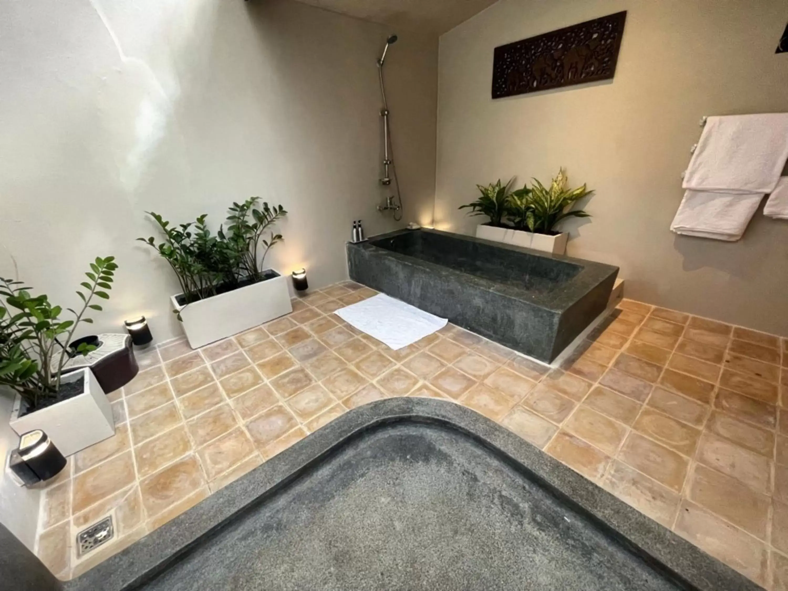 Bathroom, Swimming Pool in La Palmeraie D'angkor