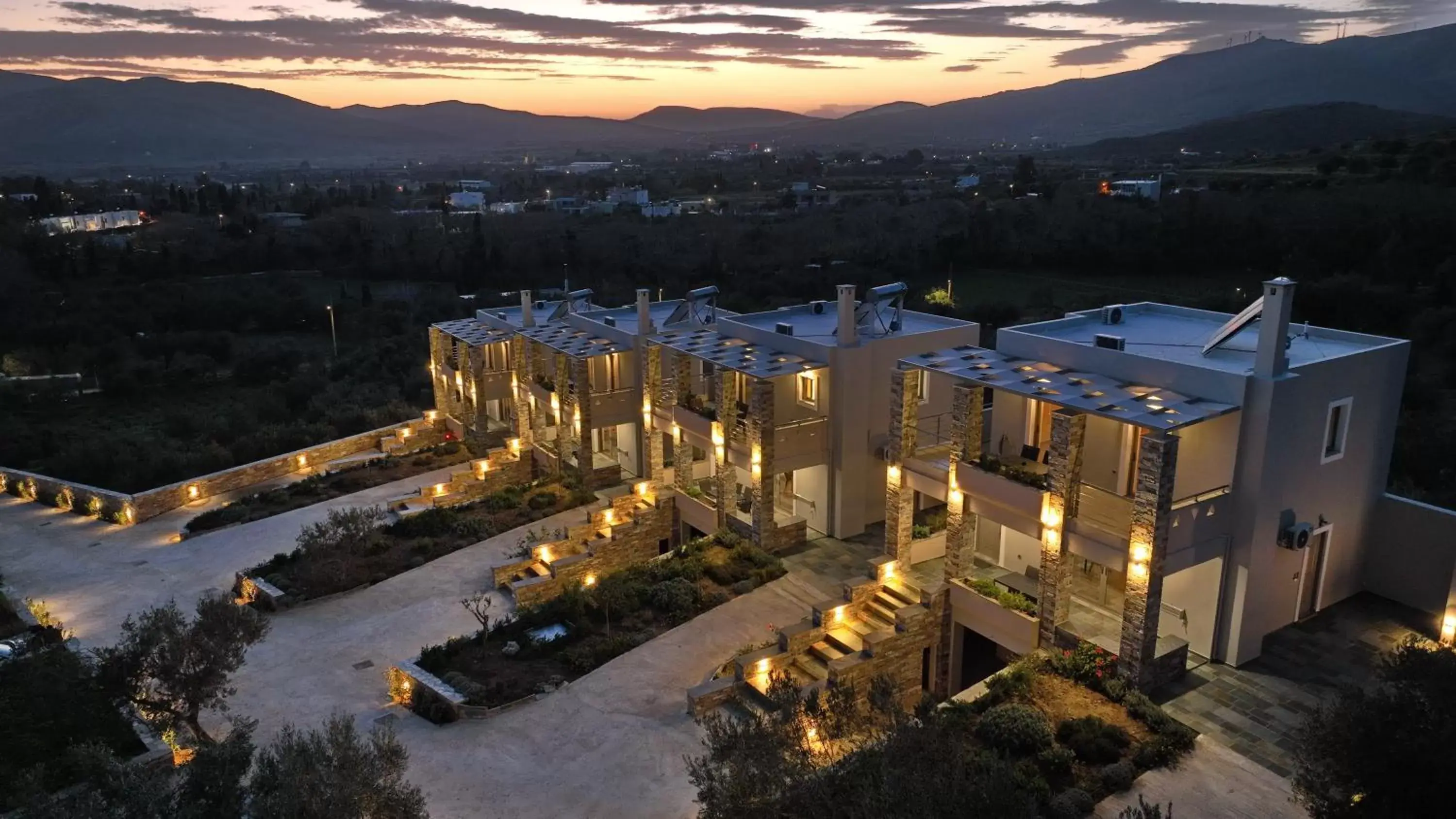 Property building, Bird's-eye View in Vardians Villas & Suites