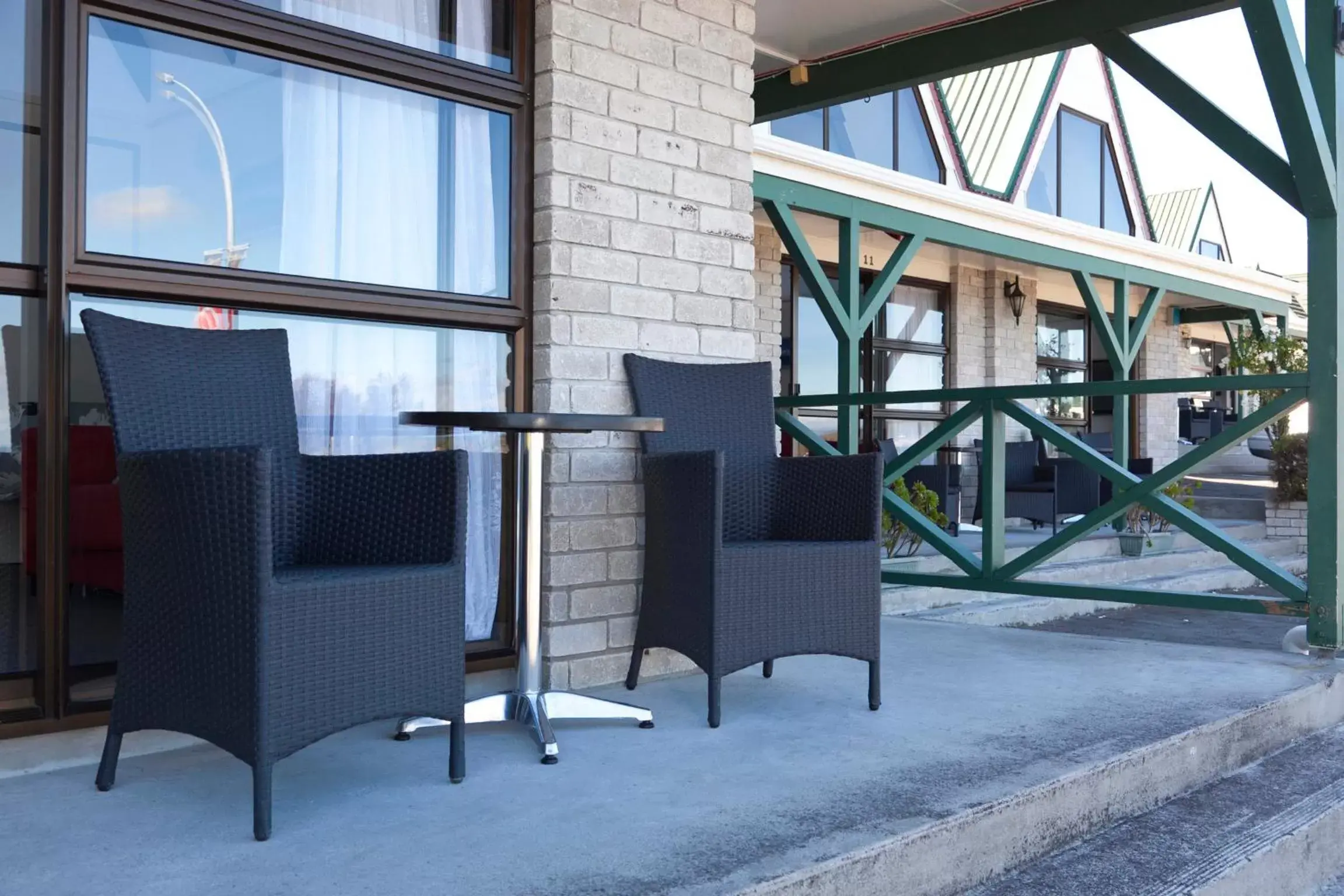 Balcony/Terrace, Winter in Gables Lakefront Motel