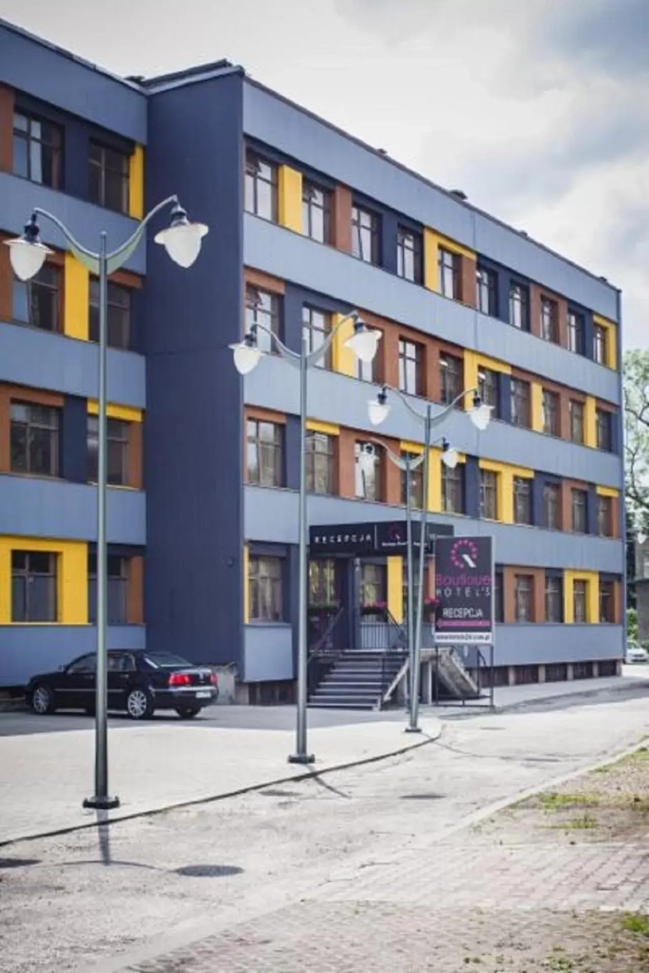 Facade/entrance in Art Hotel's Sosnowiec Facade/entrance in Art Hotel's Sosnowiec