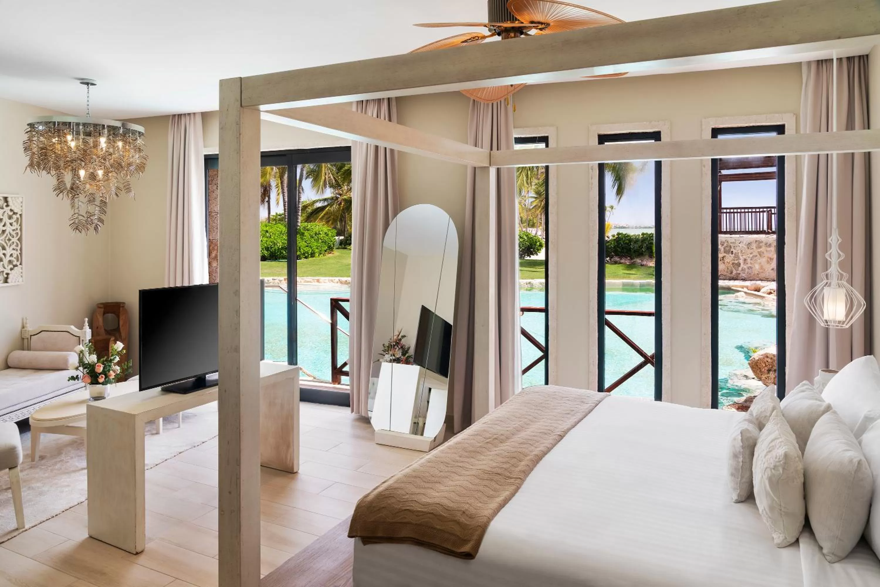 Bedroom, Bed in Sanctuary Cap Cana, a Luxury Collection Resort, Dominican Republic, Adult All-Inclusive
