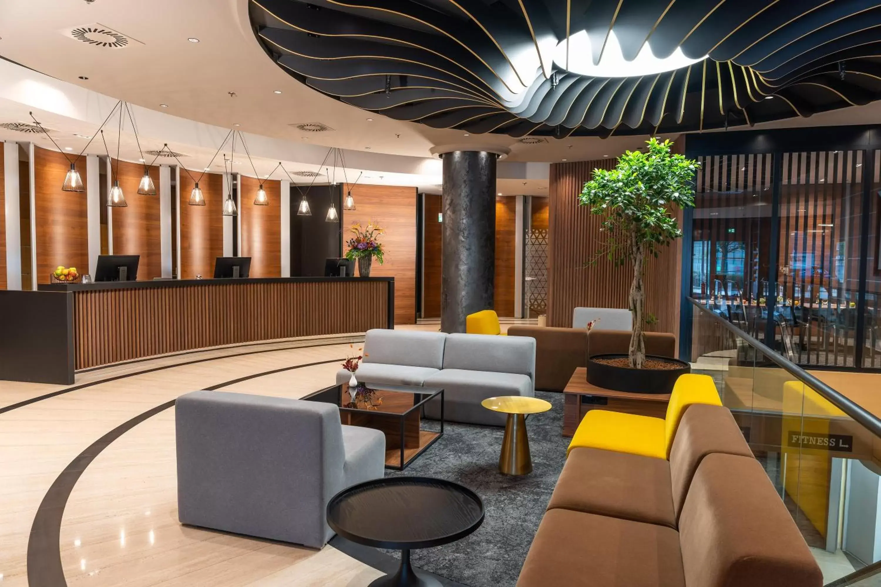 Lobby or reception, Lounge/Bar in Austria Trend Hotel Ljubljana