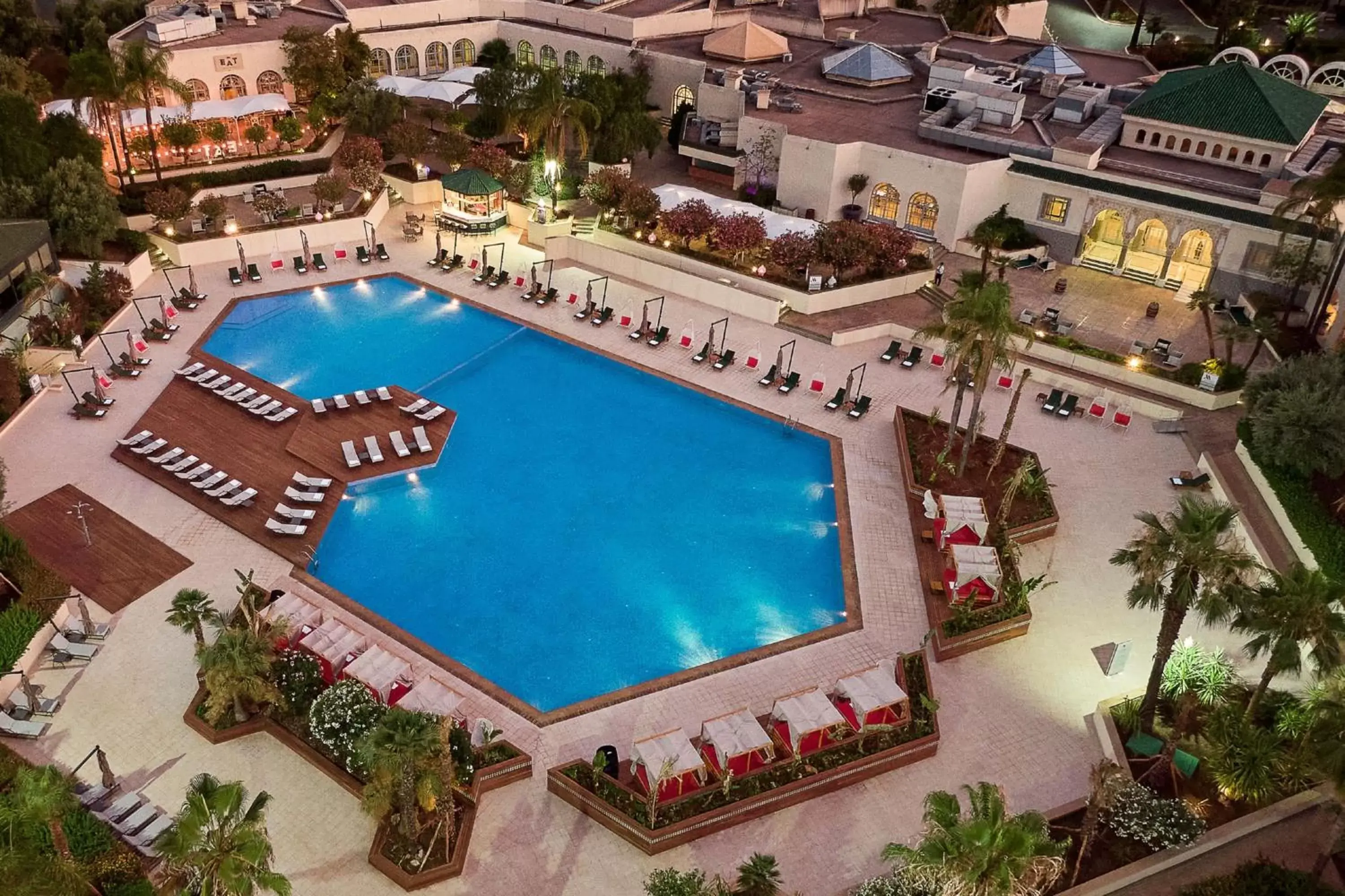 Swimming pool, Pool View in Fes Marriott Hotel Jnan Palace