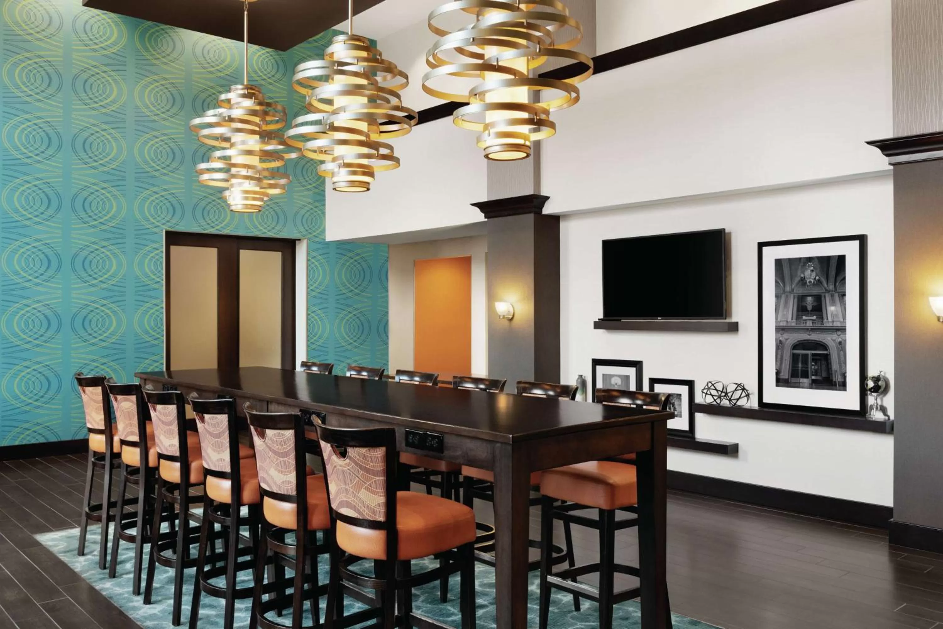 Lobby or reception in Hampton Inn & Suites Mishawaka/South Bend at Heritage Square