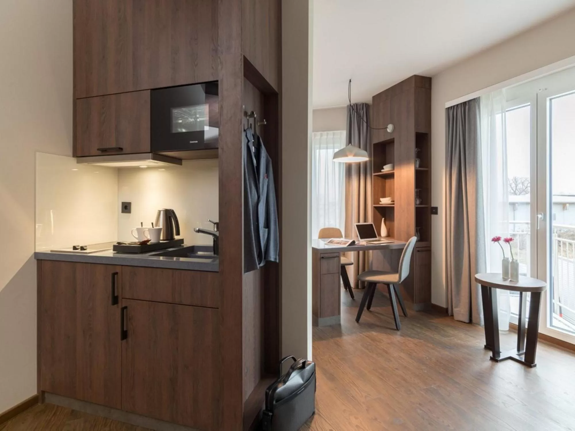 Kitchen or kitchenette in Hotel Smartino