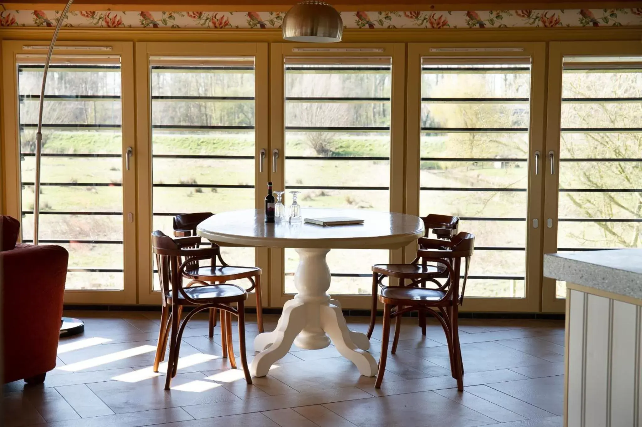 Balcony/Terrace, Dining Area in Boerenhofstede de Overhorn