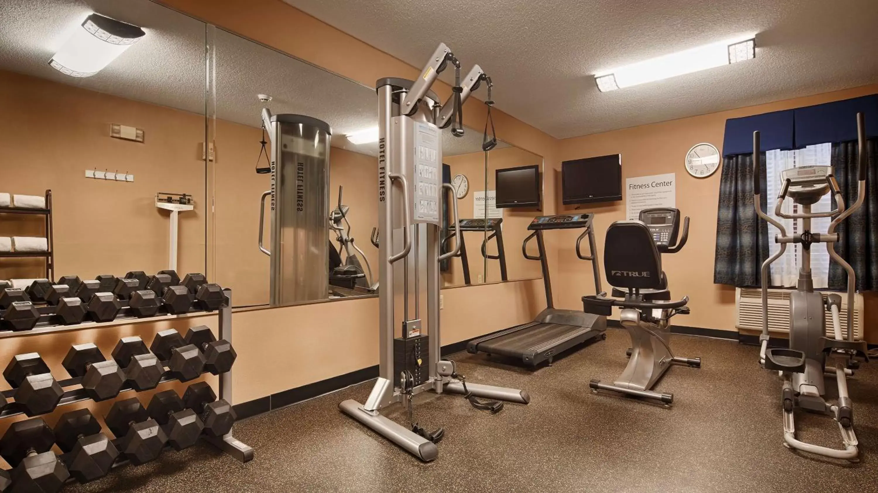 Fitness centre/facilities, Fitness Center/Facilities in SureStay Plus Hotel by Best Western Roanoke Rapids I-95