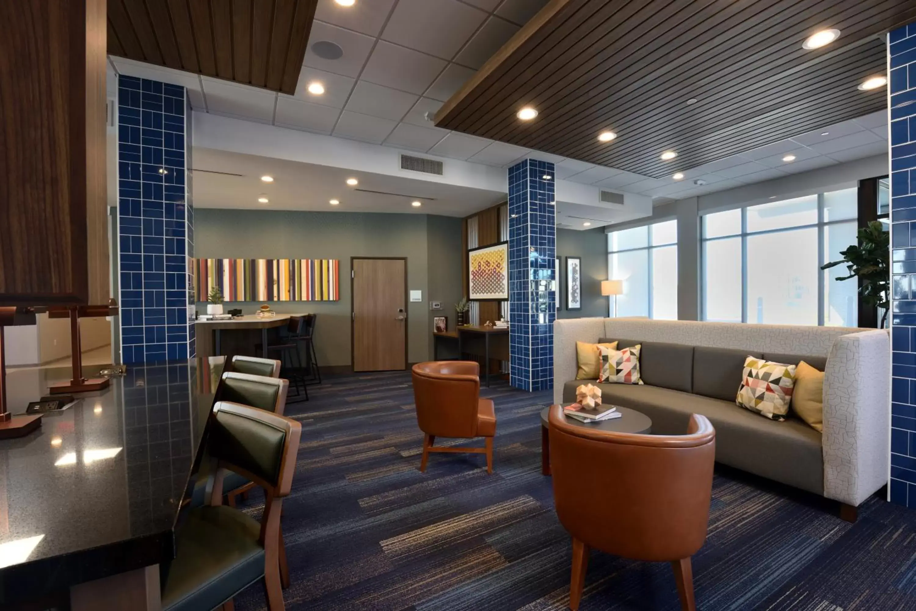 Lobby or reception, Lobby/Reception in Holiday Inn Express & Suites - Houston North - Woodlands Area, an IHG Hotel